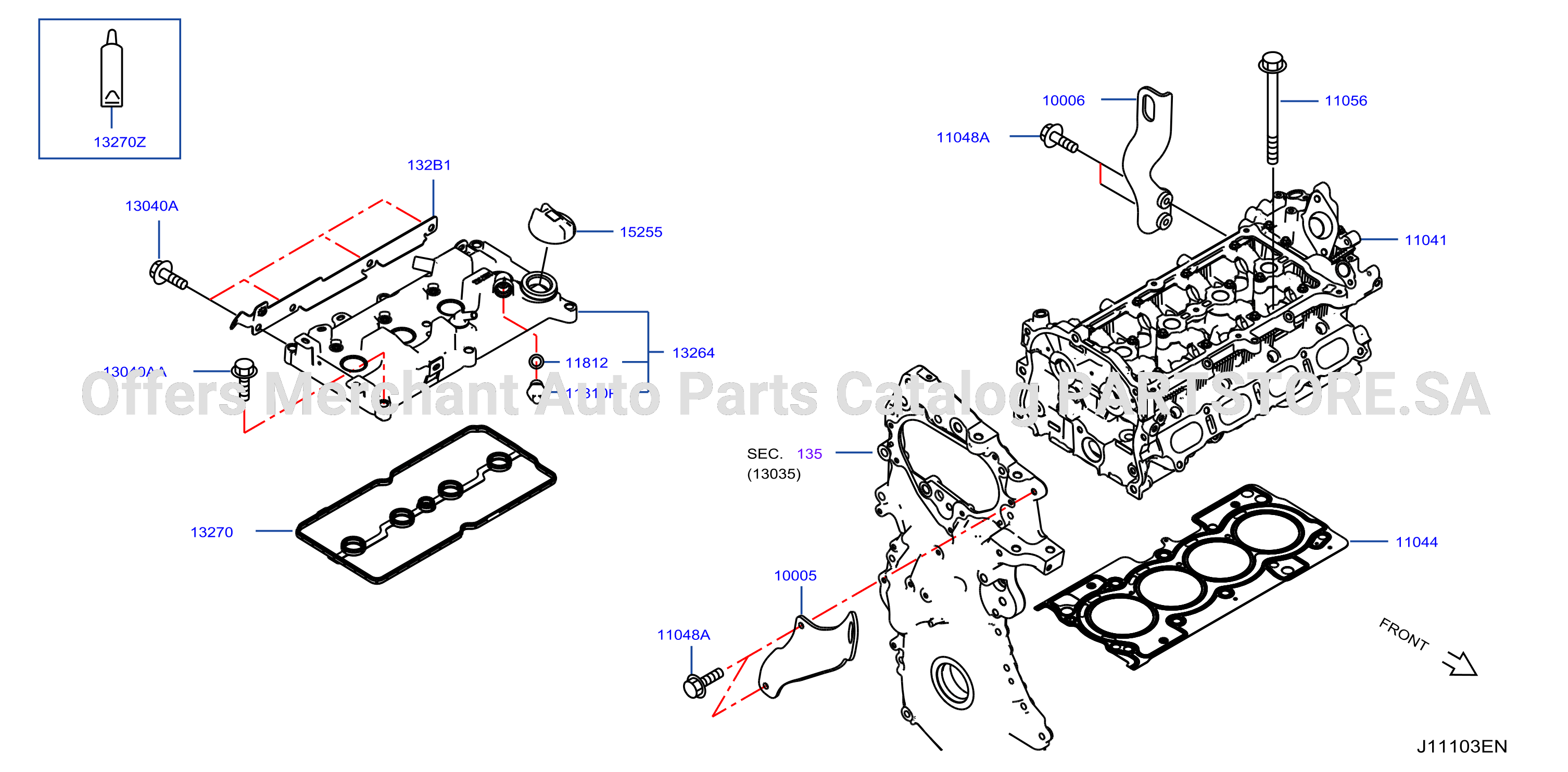 Cylinder Head Rocker Cover Assembly