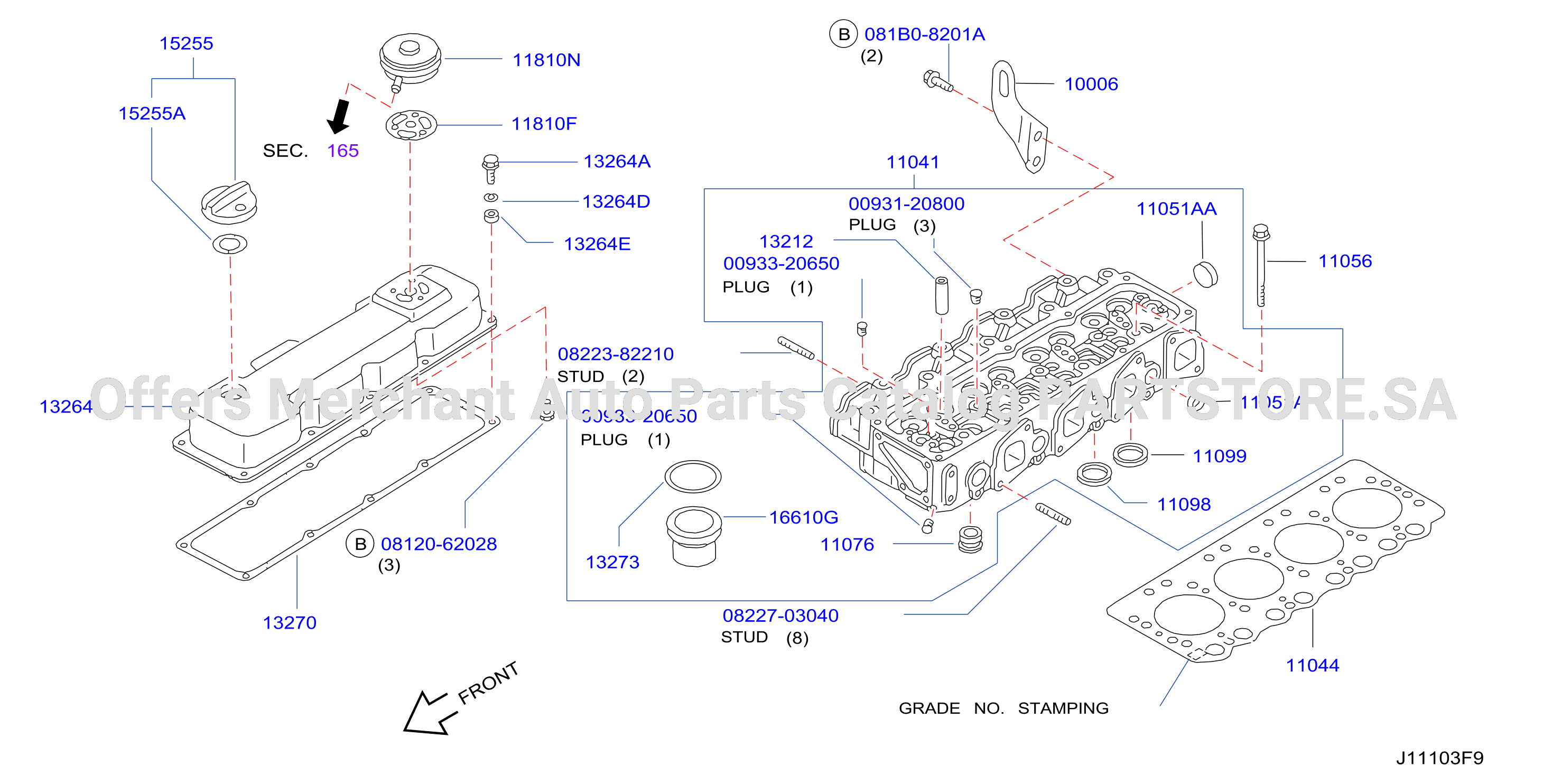 Cylinder Head Rocker Cover Assembly