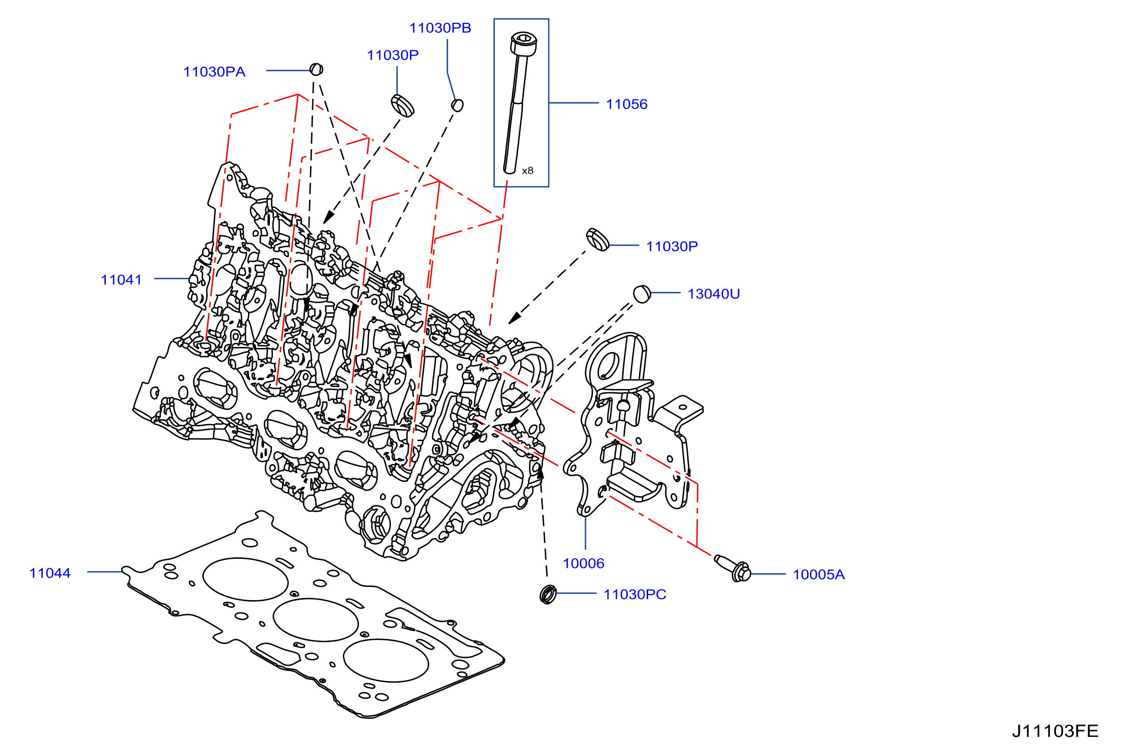 Cylinder Head Rocker Cover Assembly