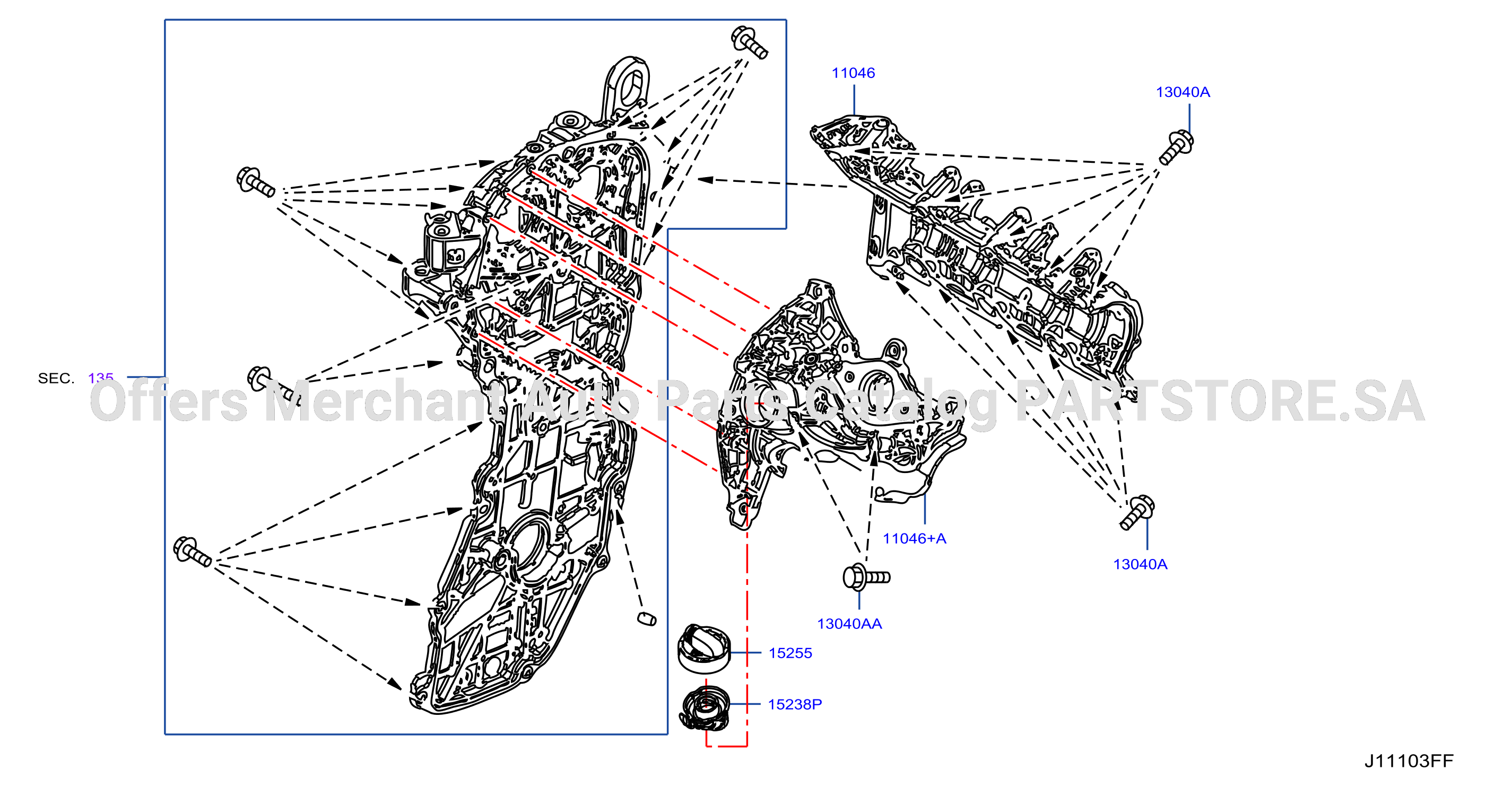 Cylinder Head Rocker Cover Component Parts