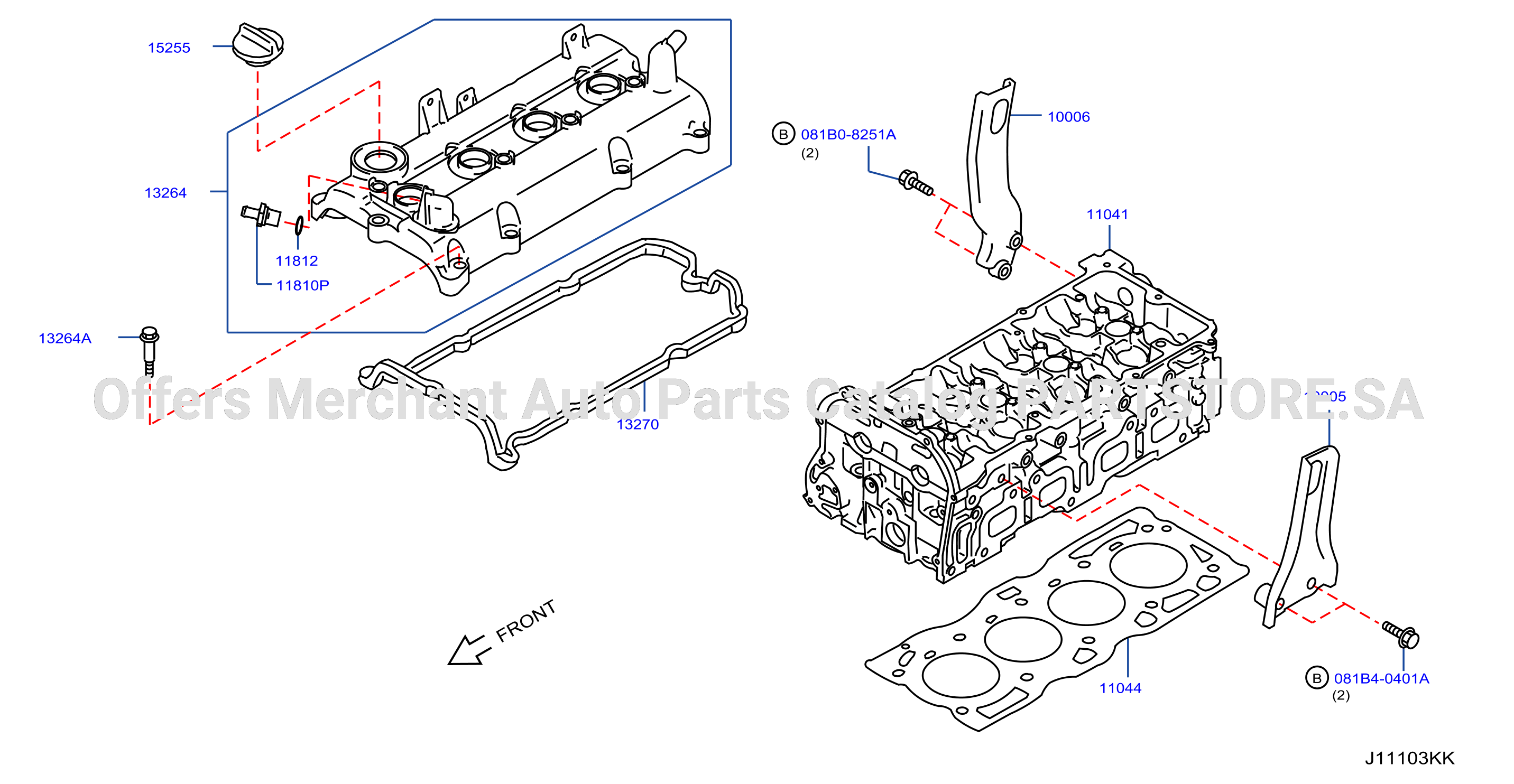 Cylinder Head Rocker Cover Assembly
