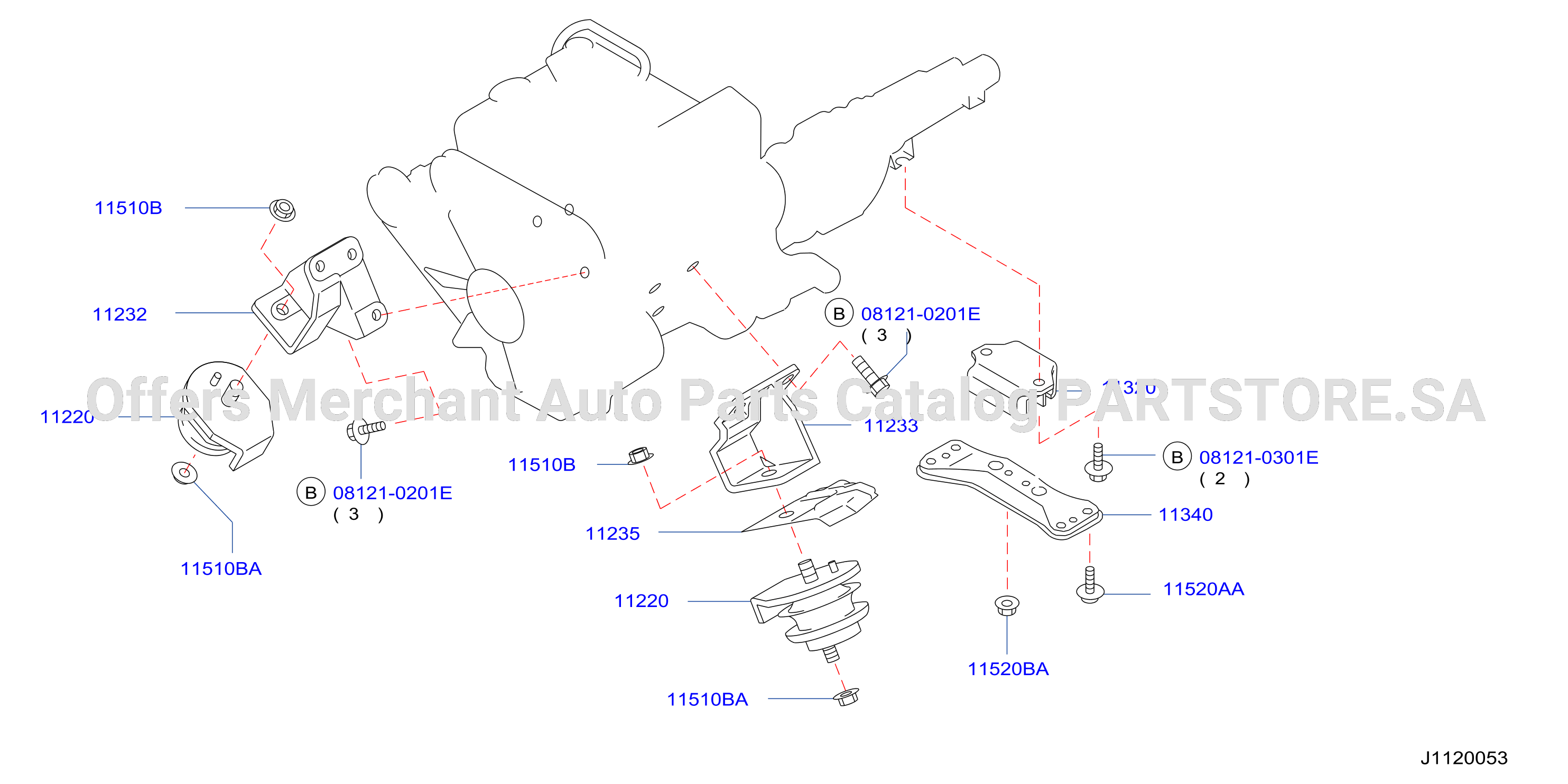 Engine Transmission Mounting Vg30S At