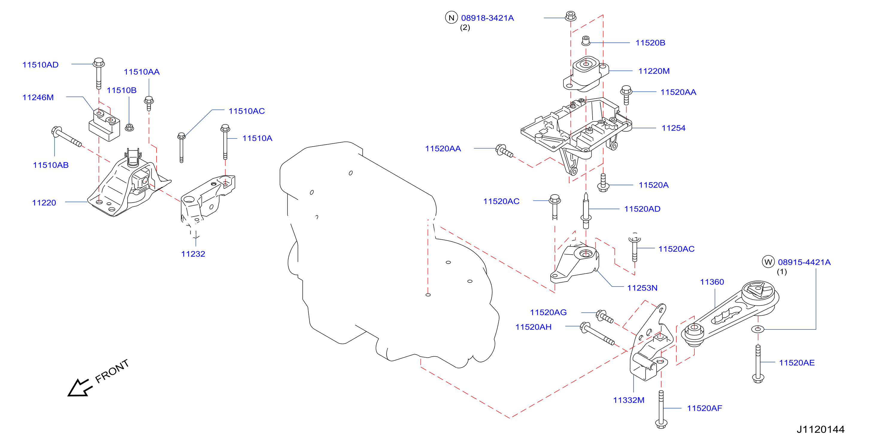 Engine Transmission Mounting