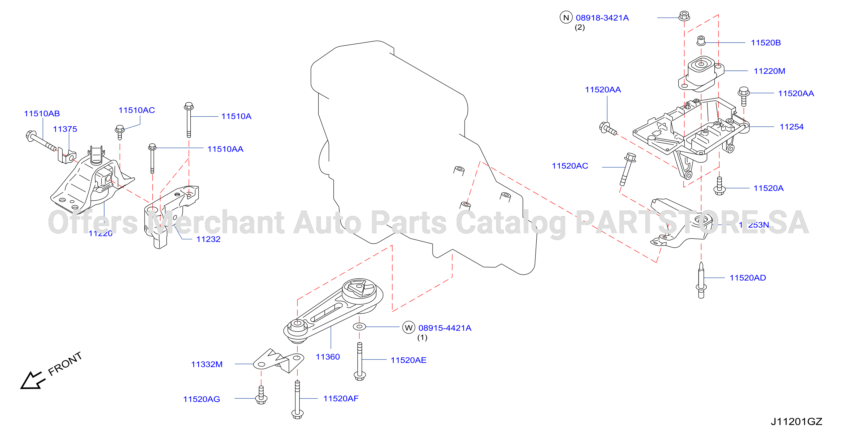 Engine Transmission Mounting