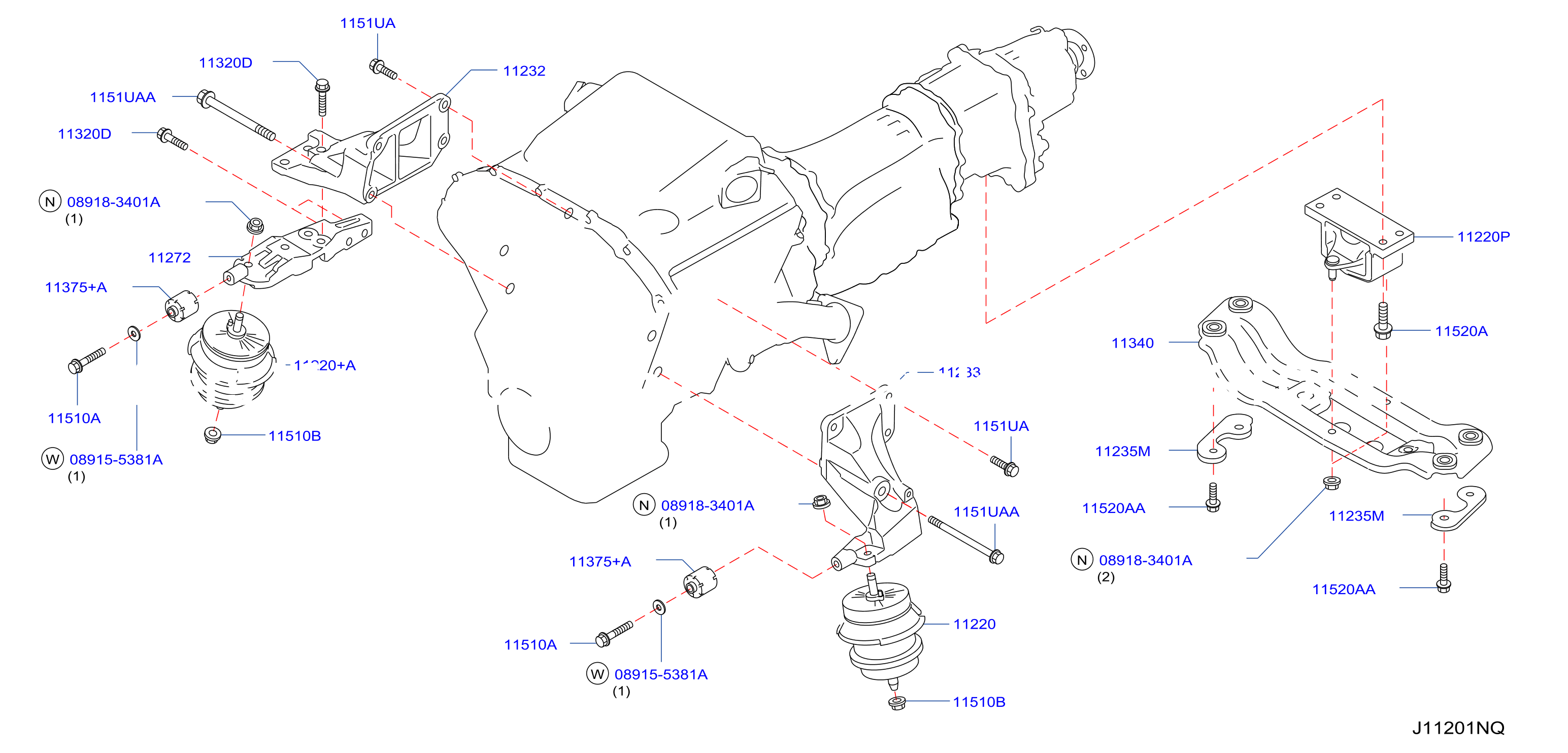 Engine Transmission Mounting