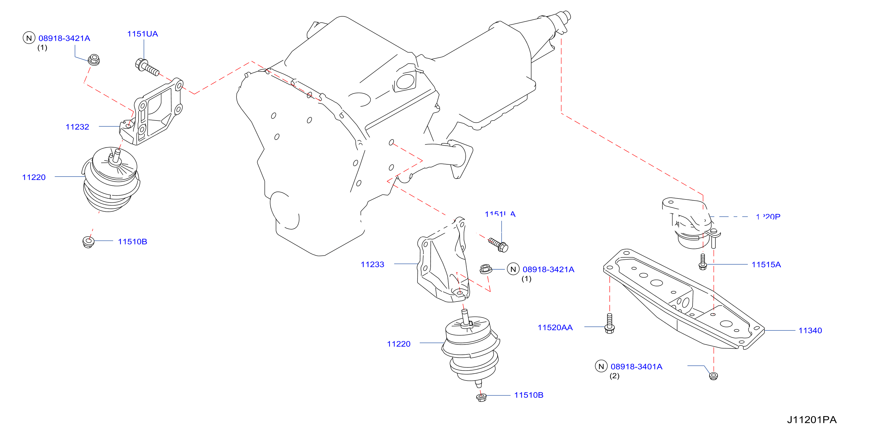 Engine Transmission Mounting