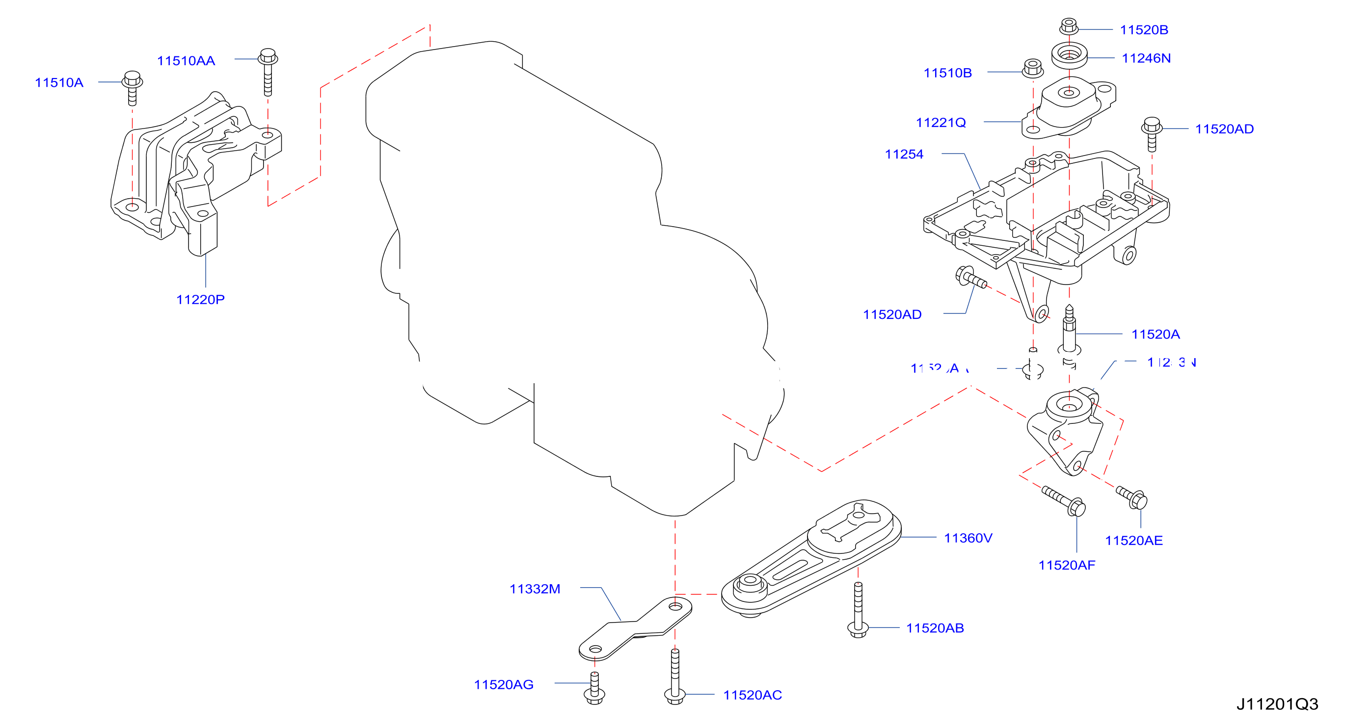 Engine Transmission Mounting