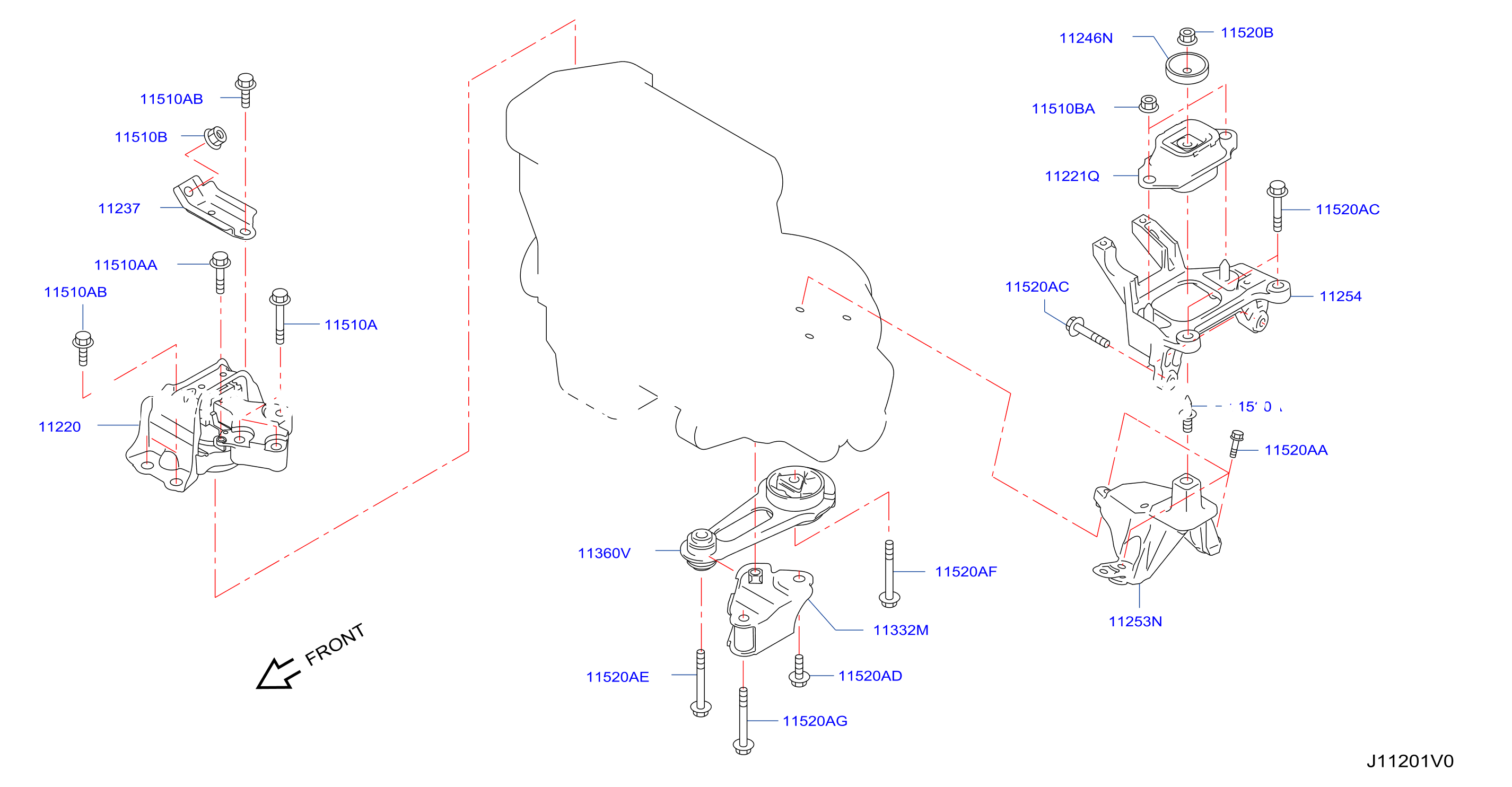 Engine Transmission Mounting