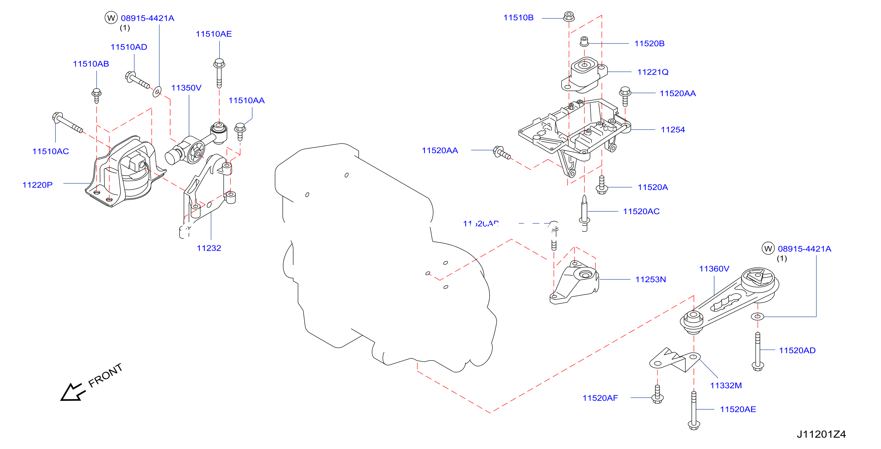 Engine Transmission Mounting