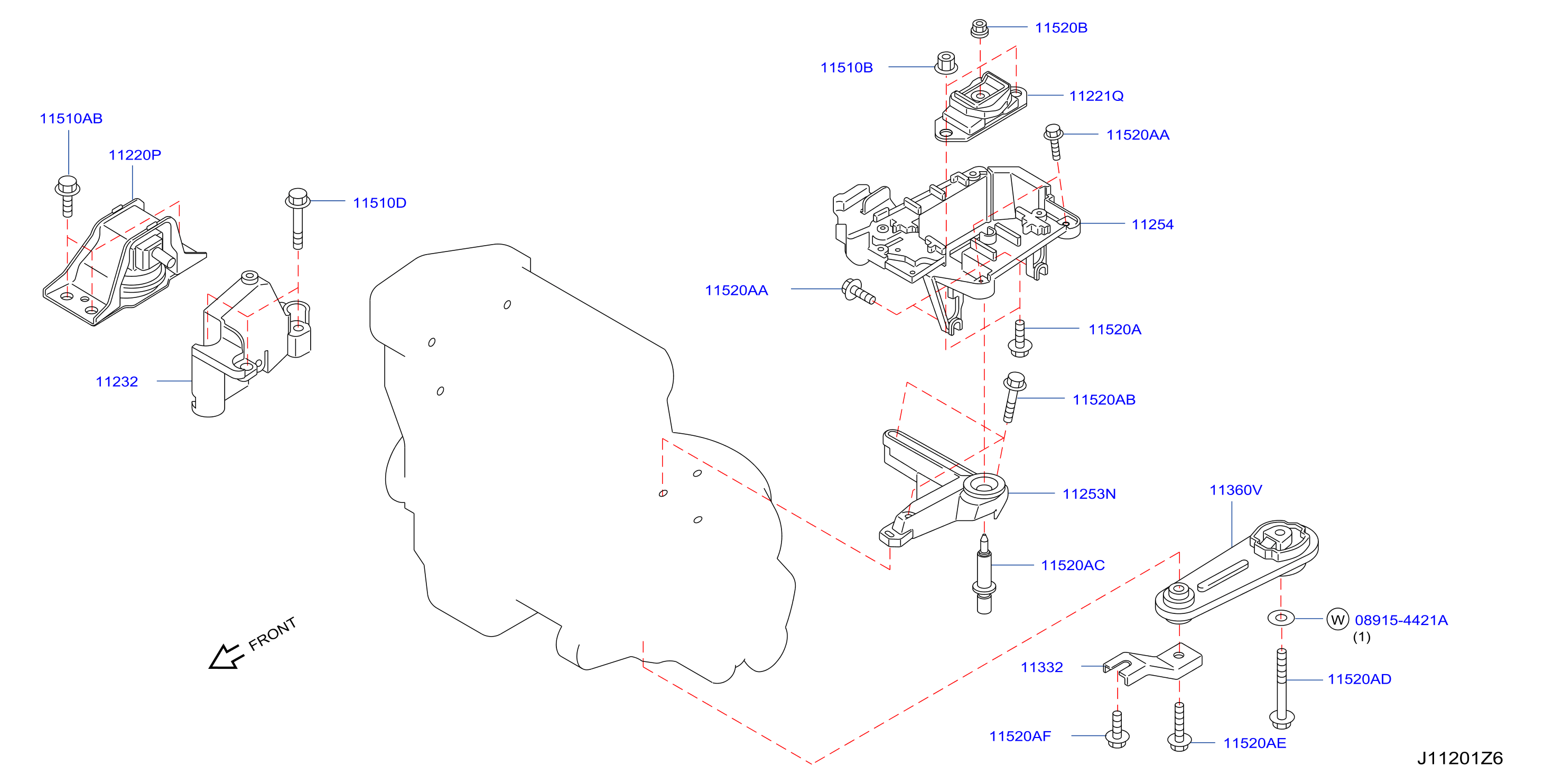 Engine Transmission Mounting