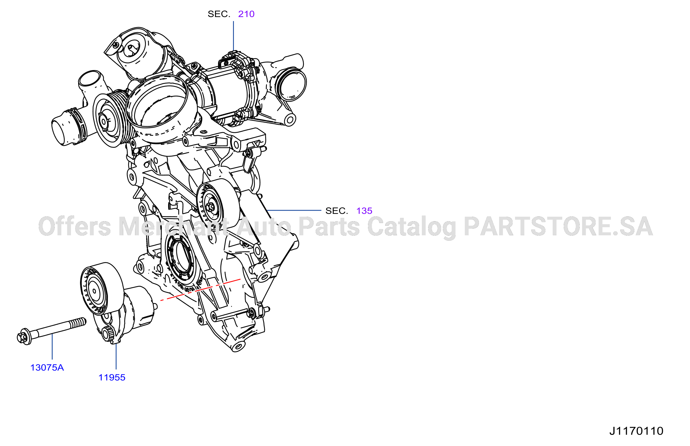 Fan Compressor Power Steering Belt Belt Tensioner