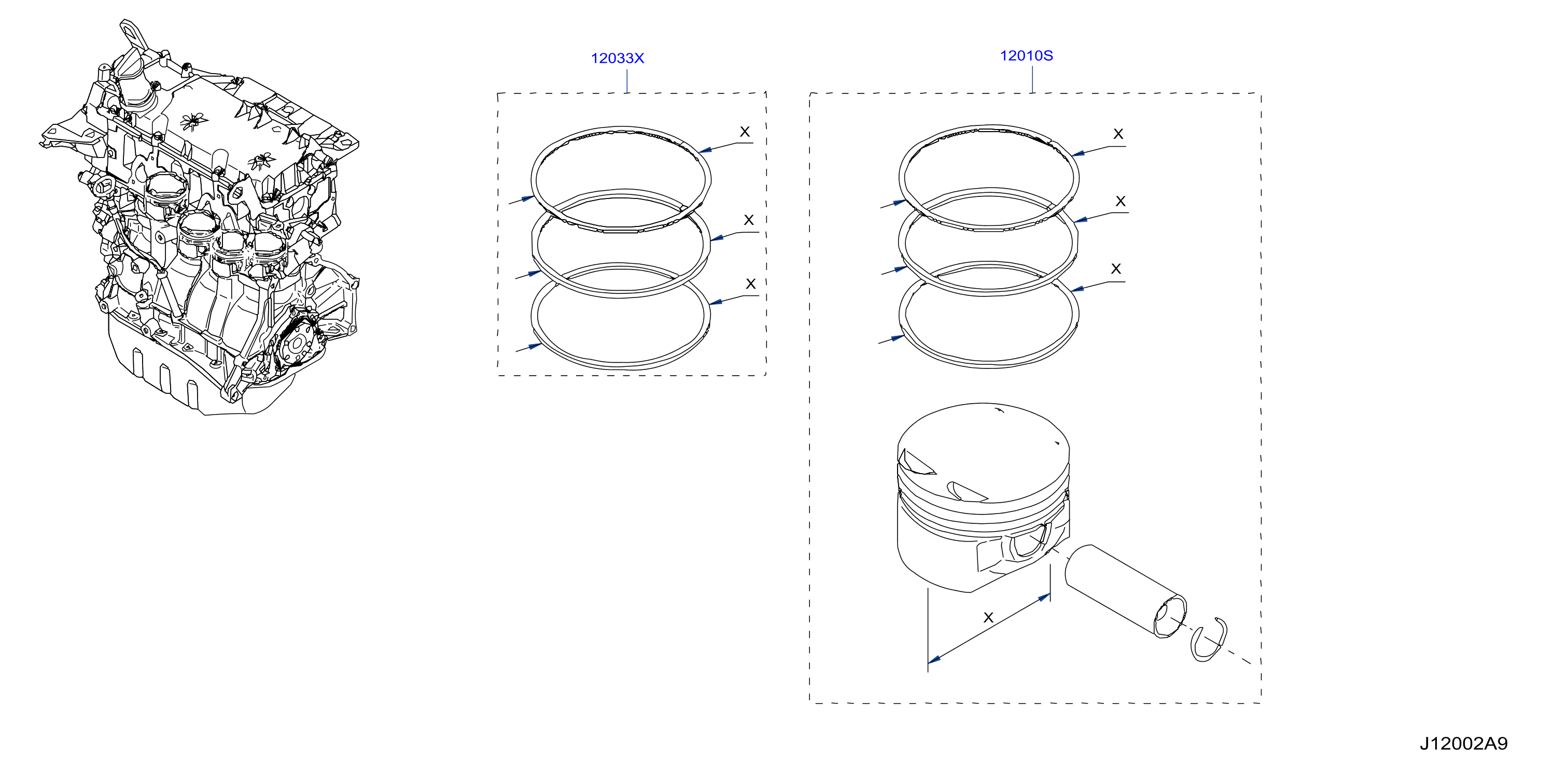 Piston Crankshaft Flywheel Illustration
