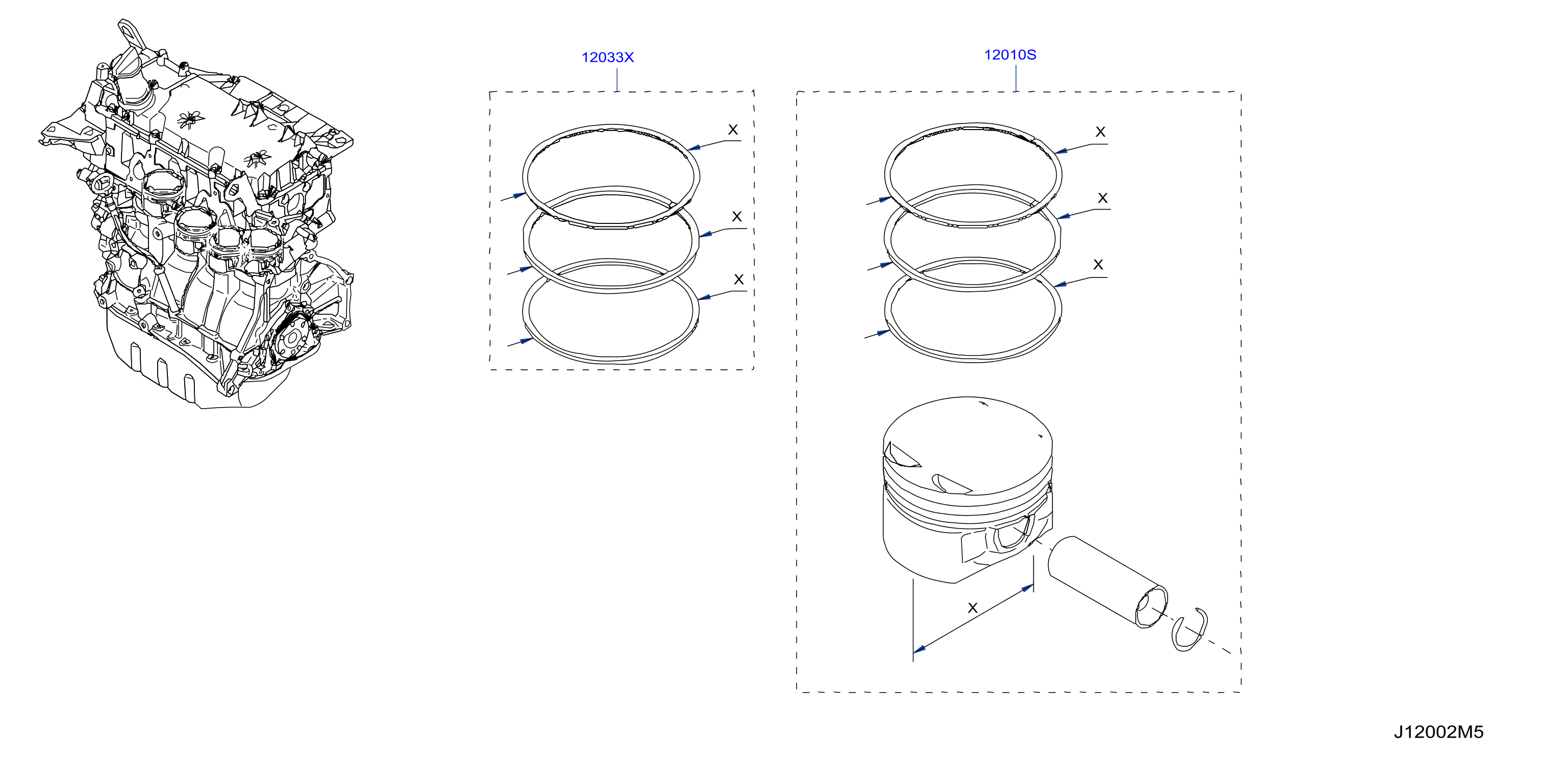 Piston Crankshaft Flywheel Illustration