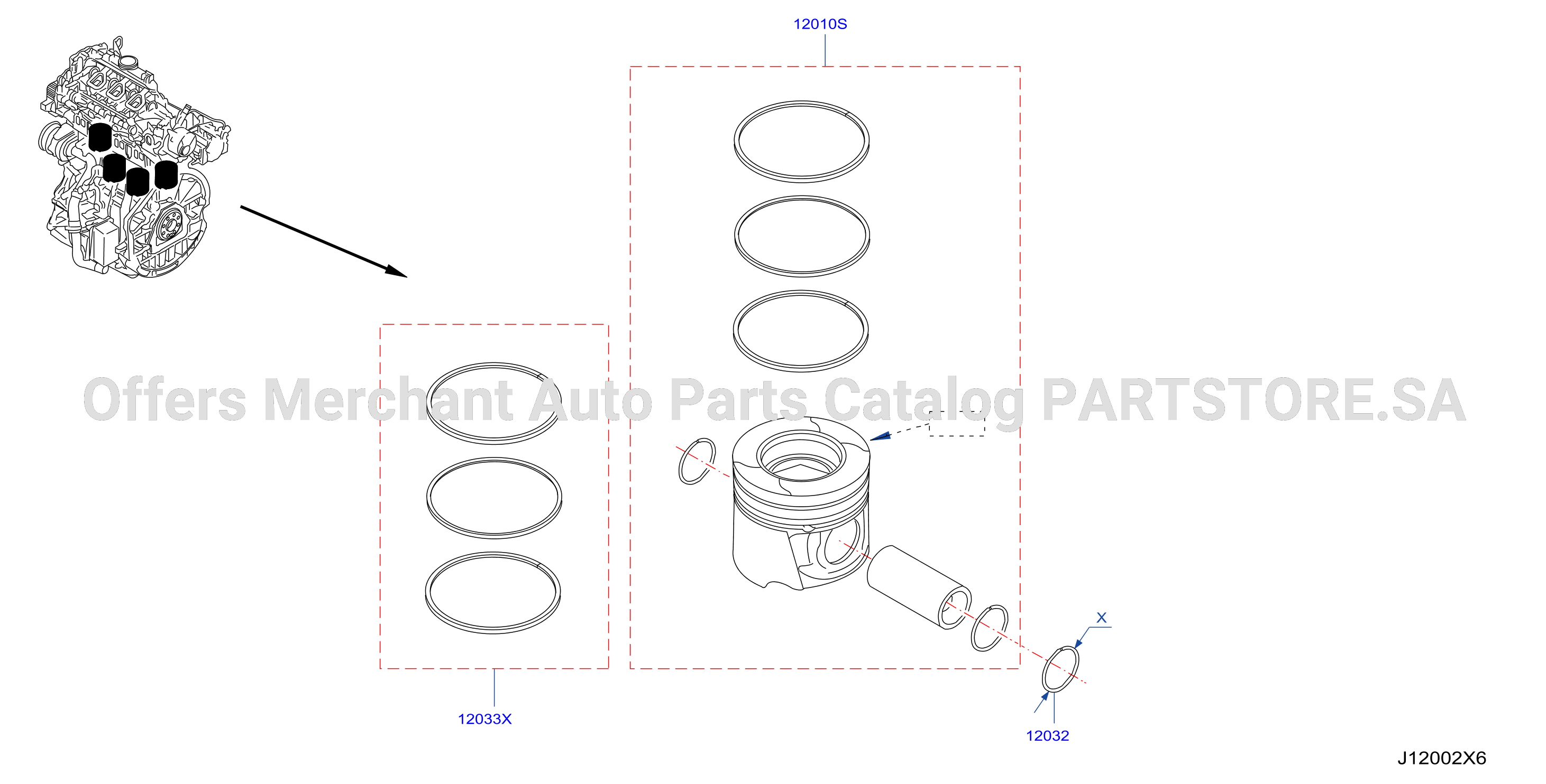 Piston Crankshaft Flywheel Cylinder Liners Pistons