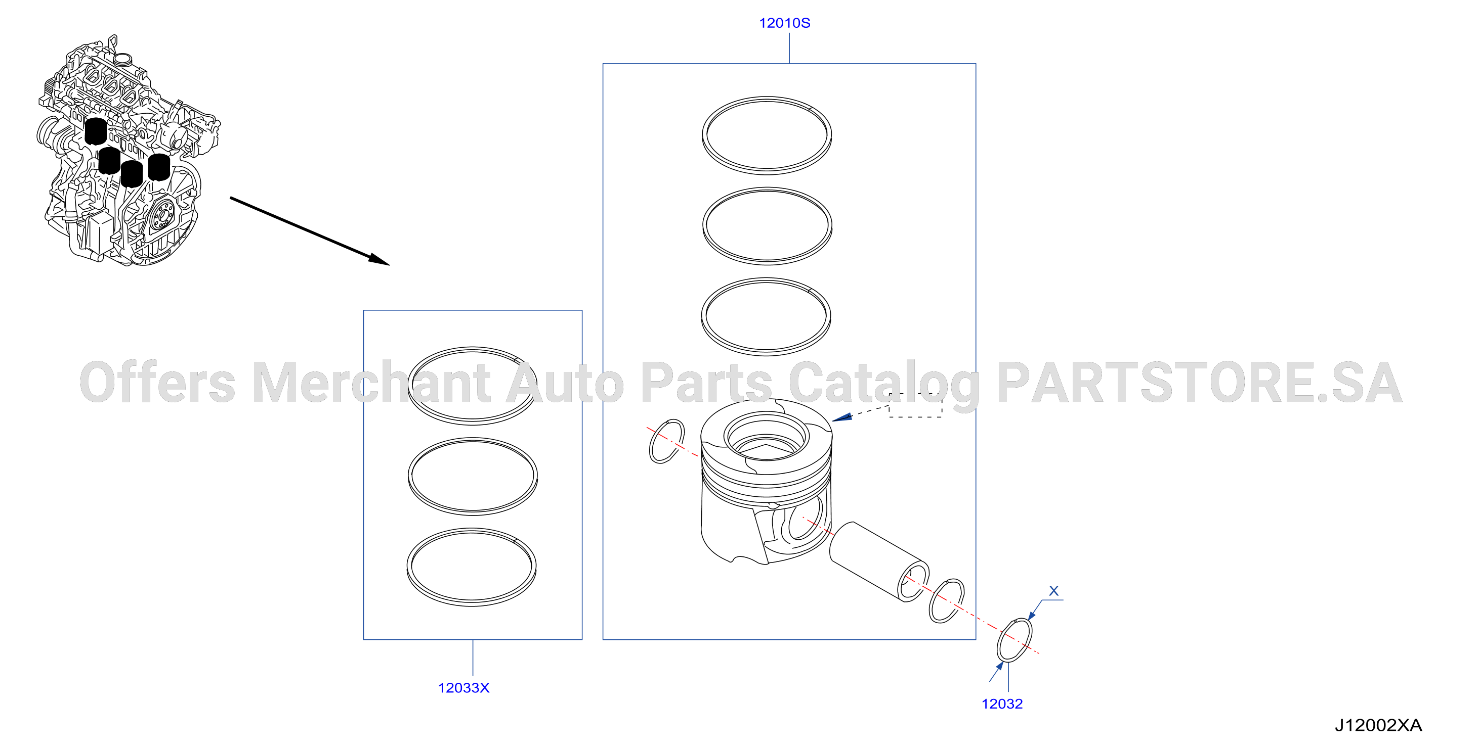 Piston Crankshaft Flywheel Cylinder Liners Pistons