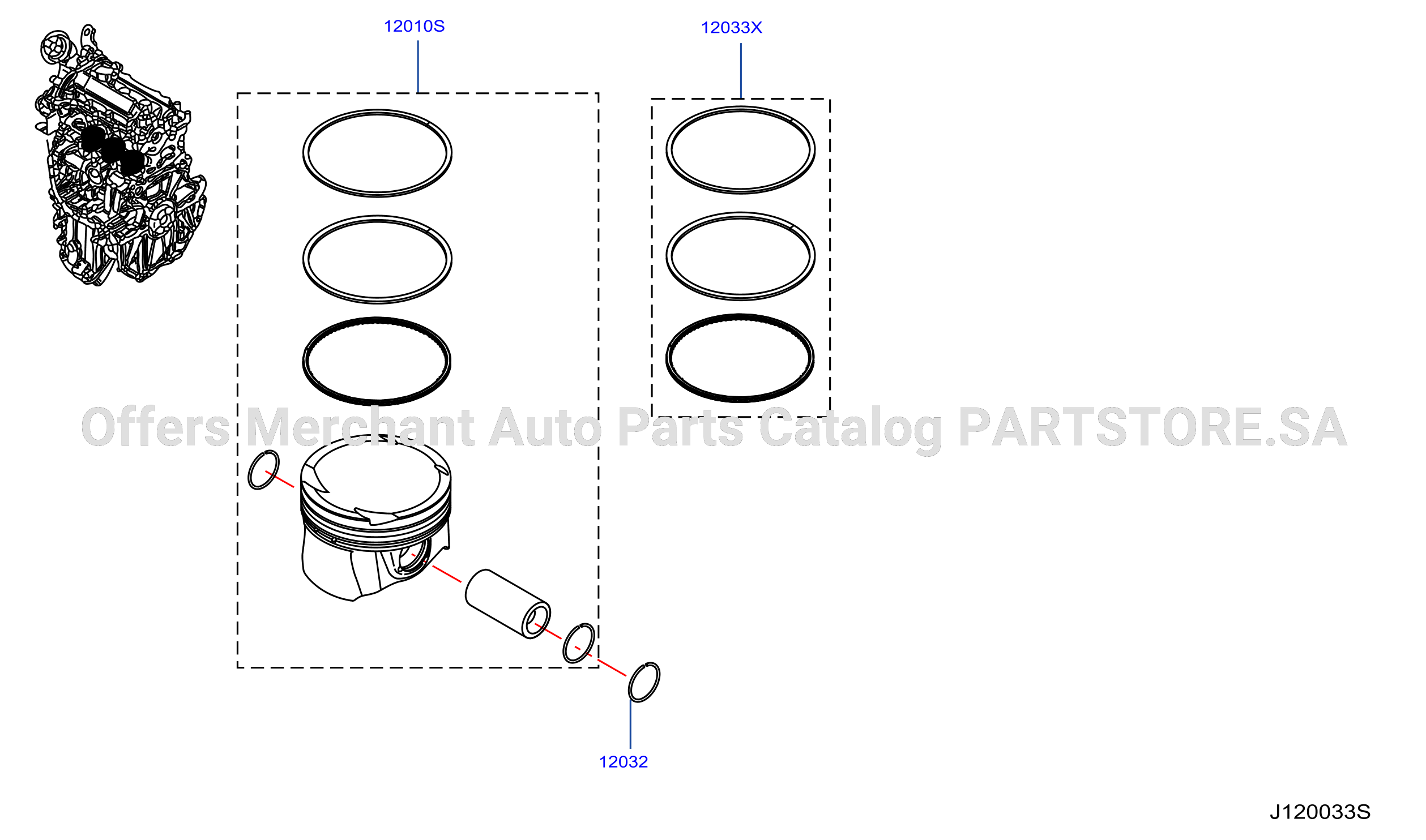 Piston Crankshaft Flywheel Cylinder Liners Pistons