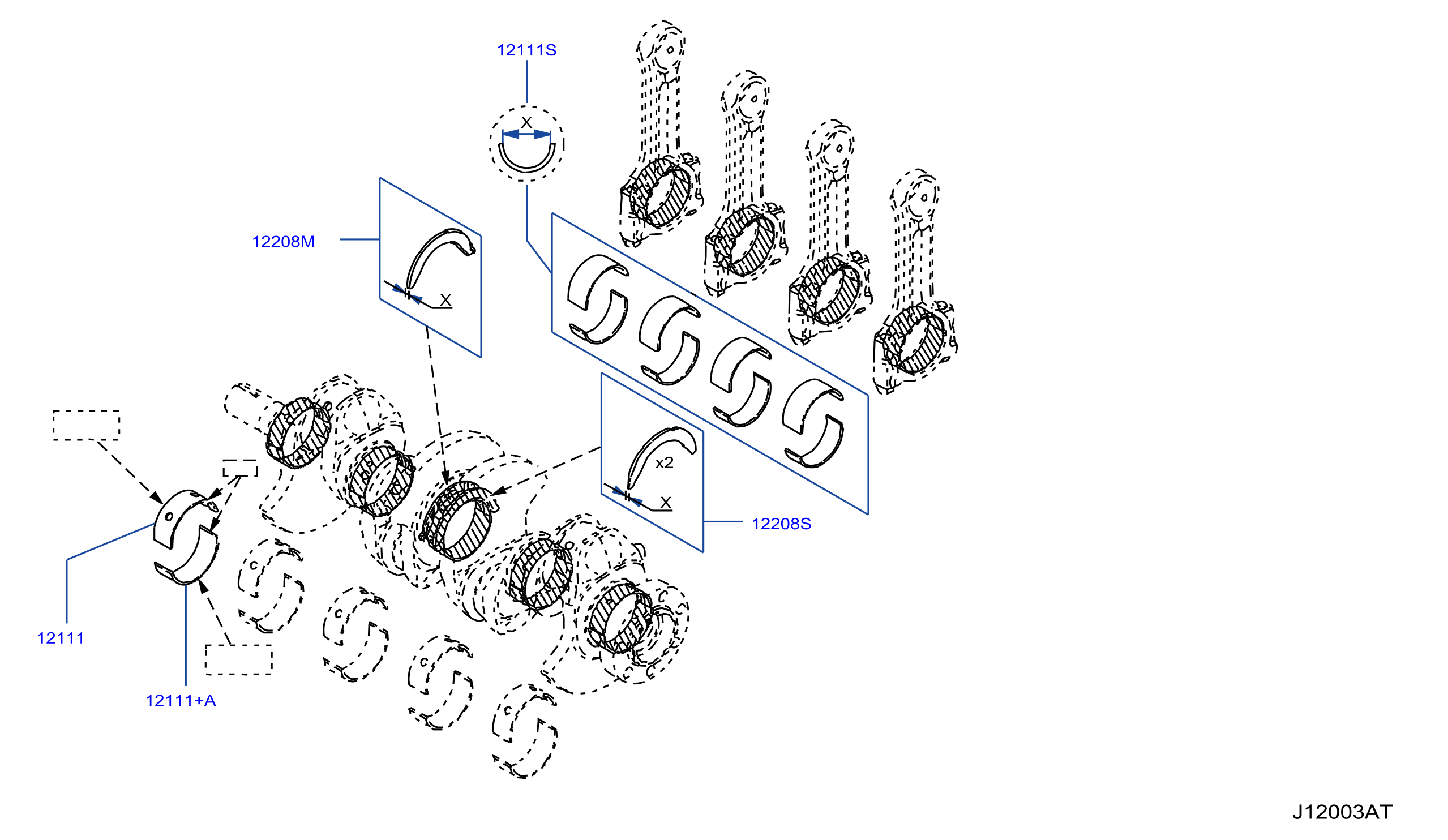 Piston Crankshaft Flywheel Select Bearing Crankshaft