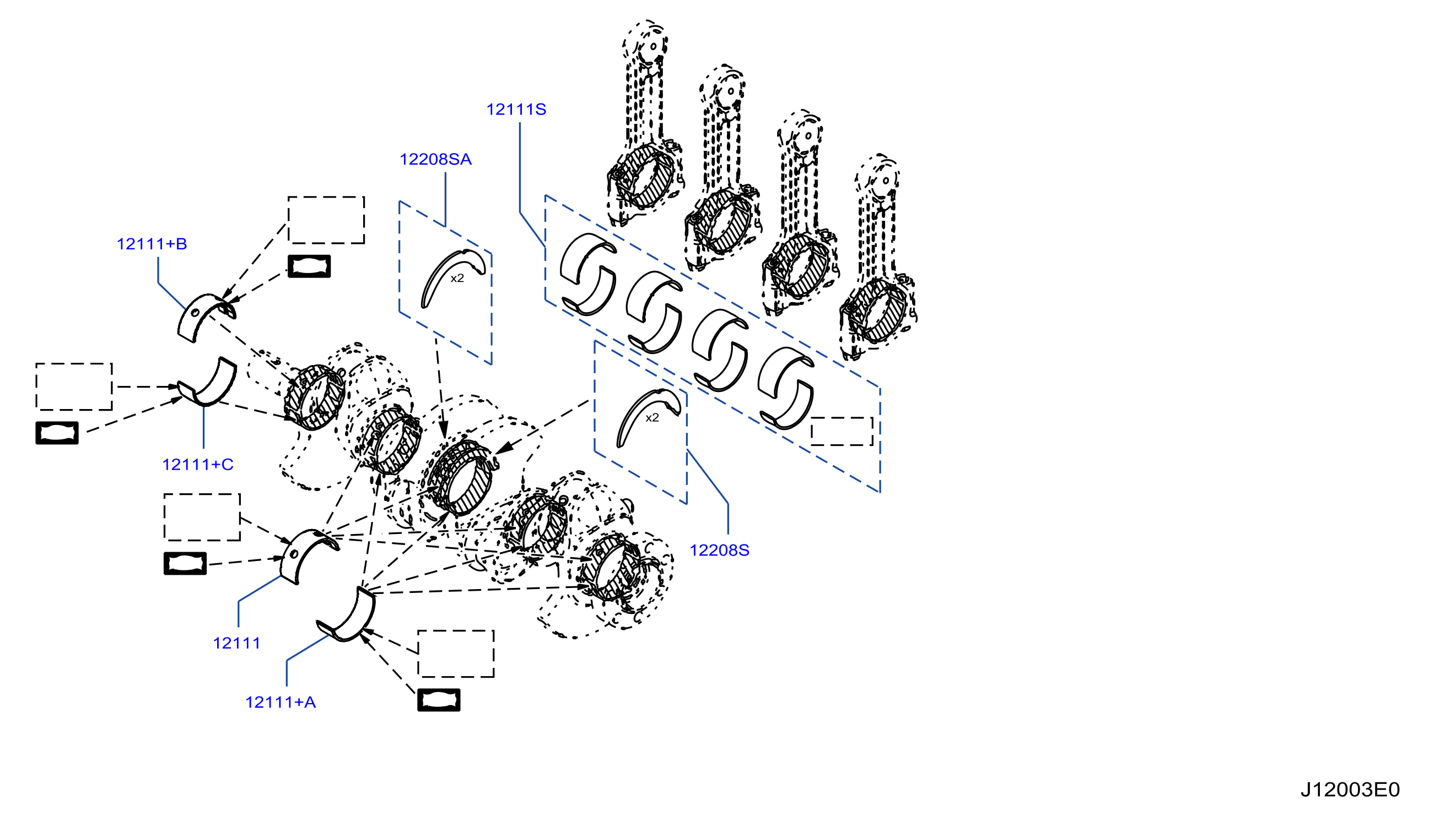 Piston Crankshaft Flywheel Select Bearing Crankshaft