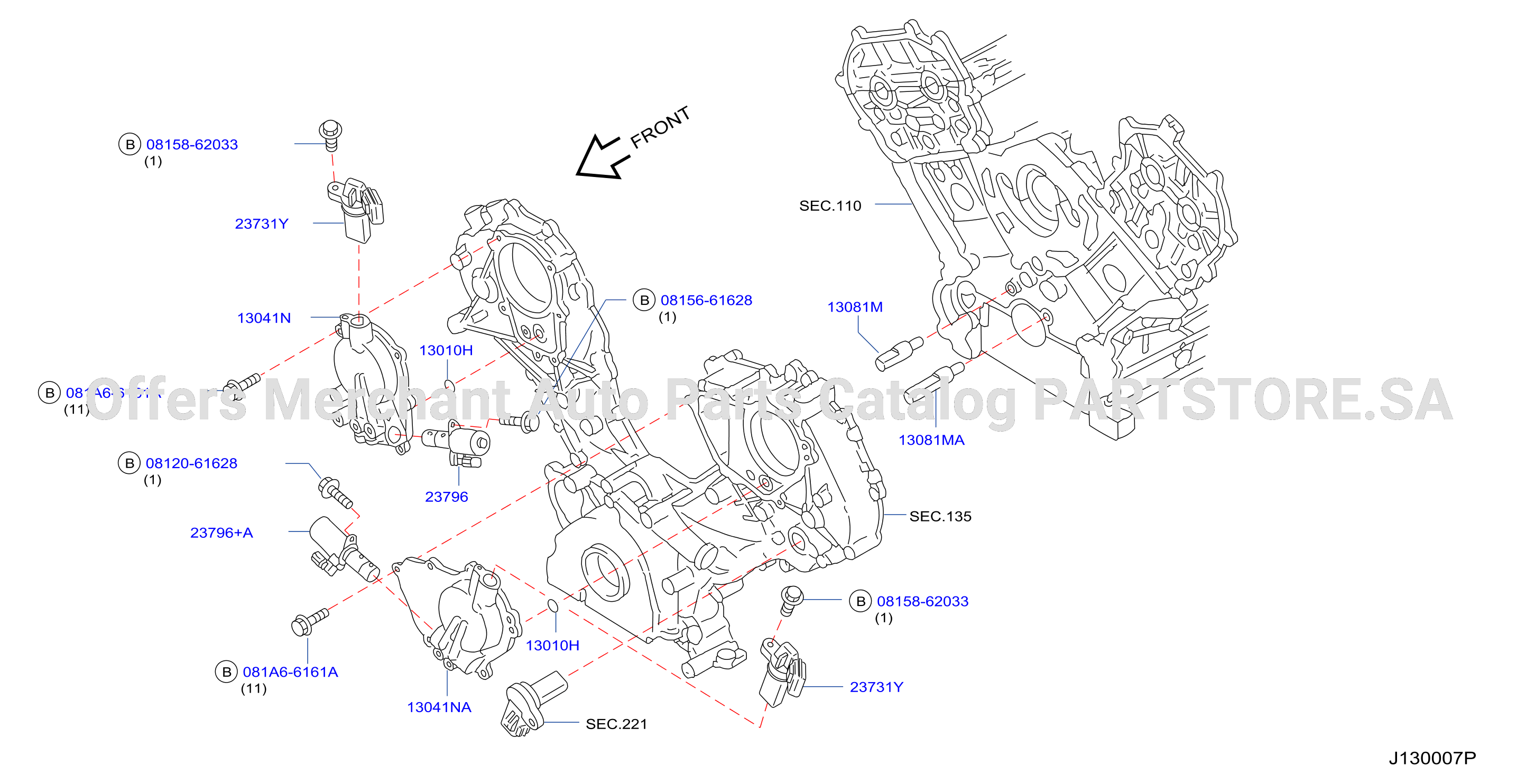 Camshaft Valve Mechanism Vtc Cover