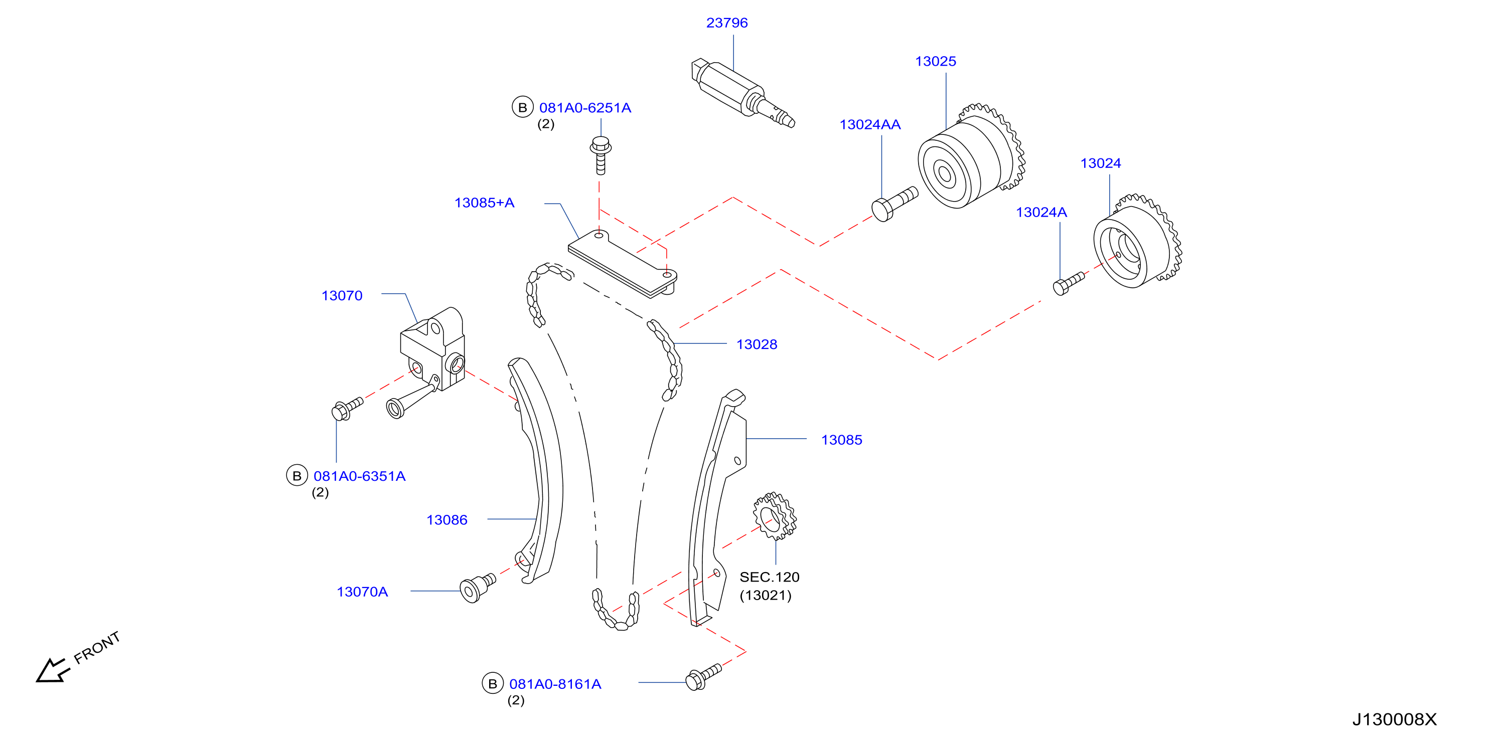 Camshaft Valve Mechanism Timing Chain