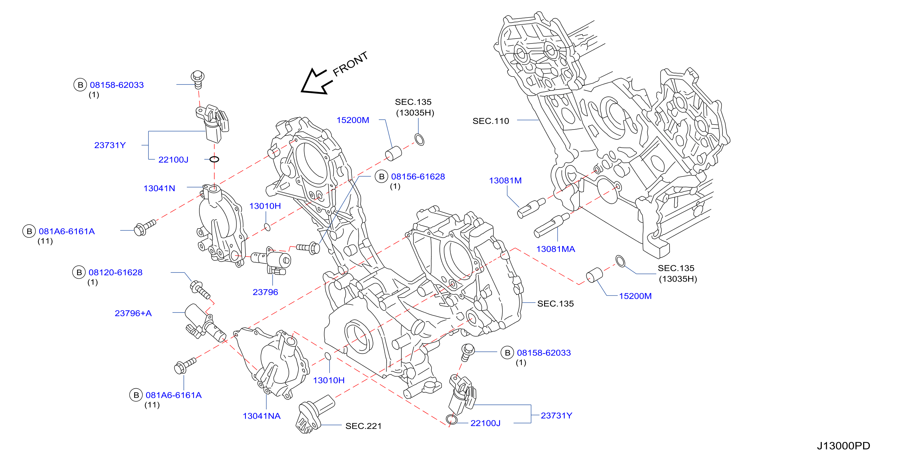 Camshaft Valve Mechanism Vtc Cover