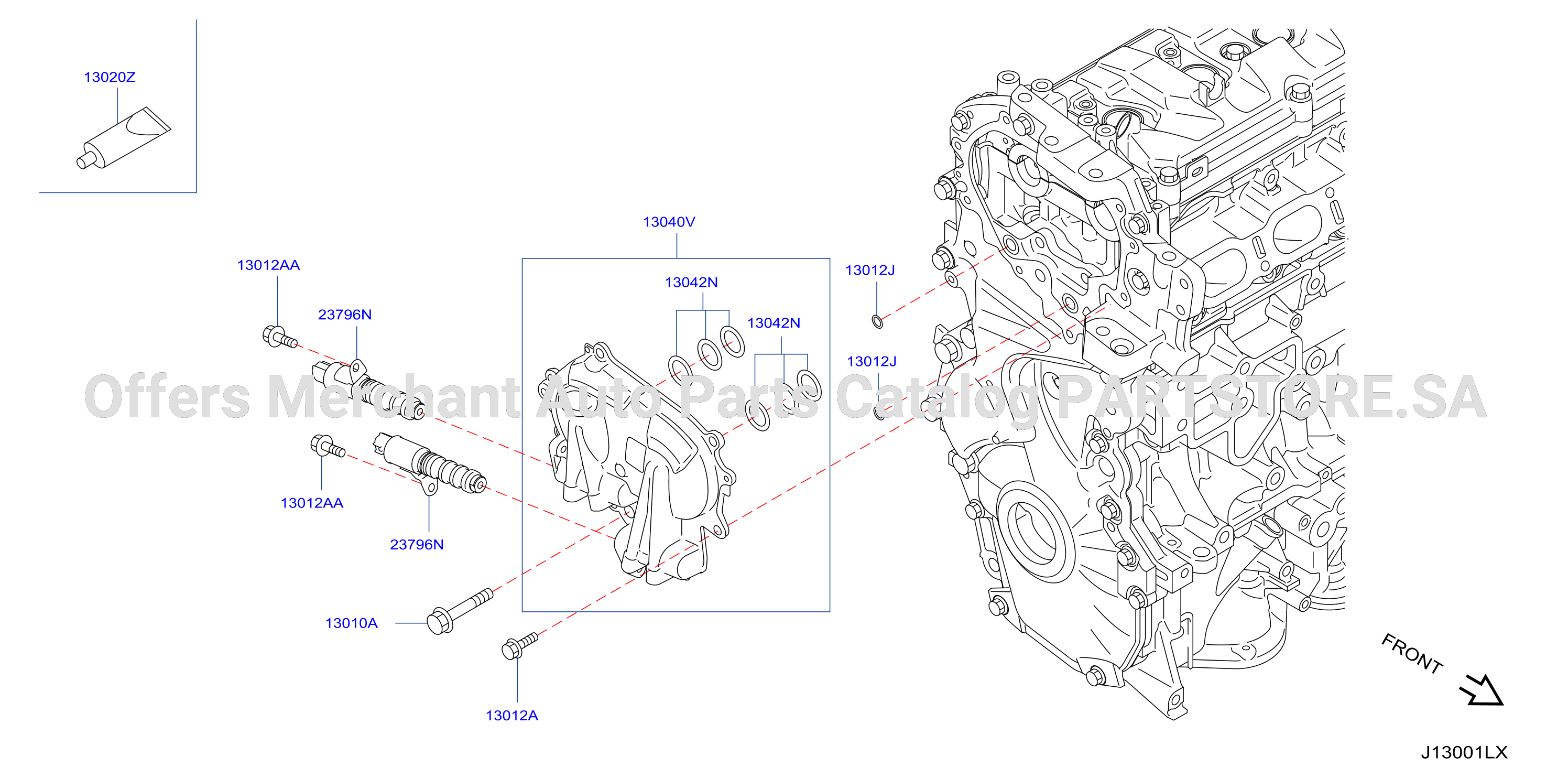 Camshaft Valve Mechanism Vtc Solenoid Cover