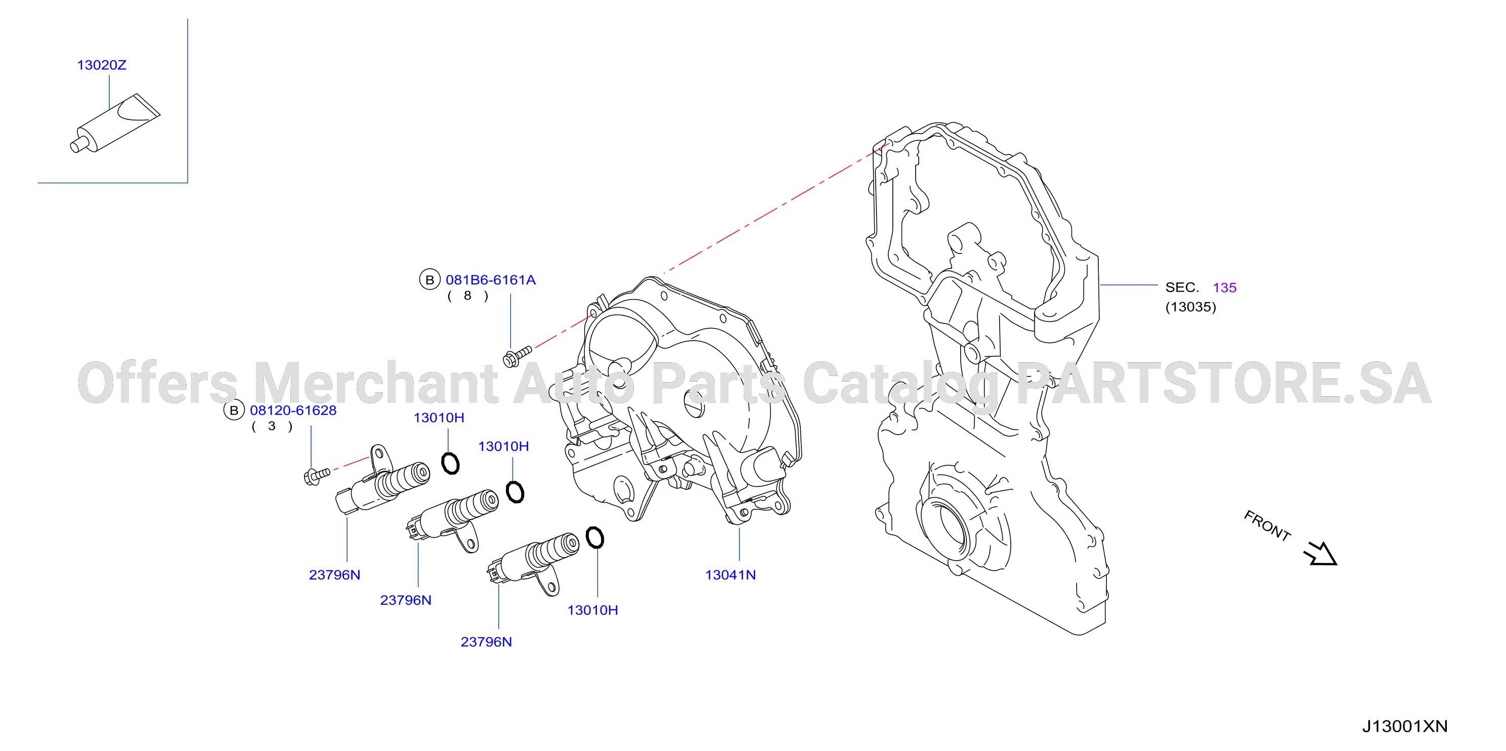 Camshaft Valve Mechanism Vtc Solenoid Cover