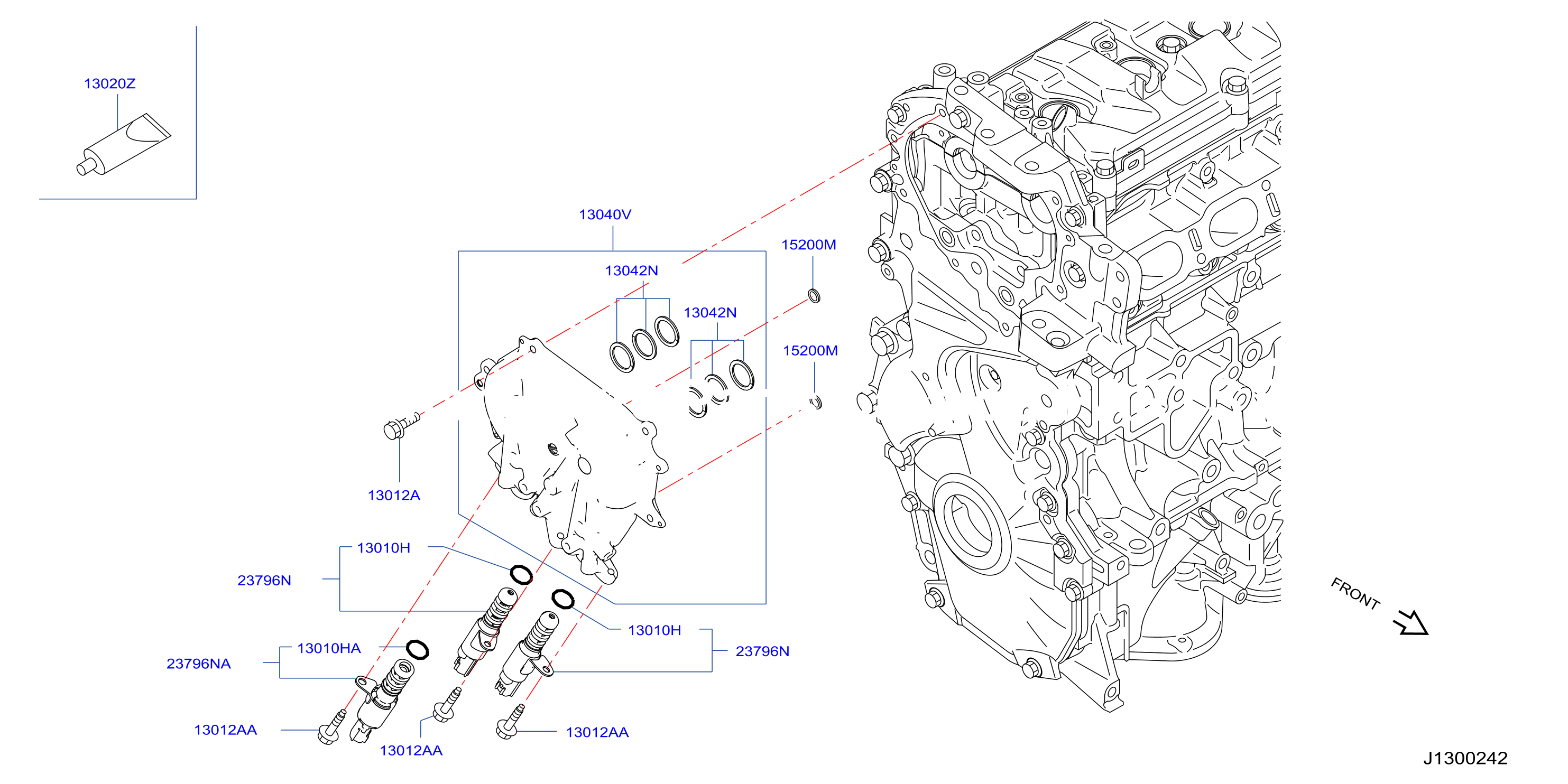 Camshaft Valve Mechanism Vtc Cover