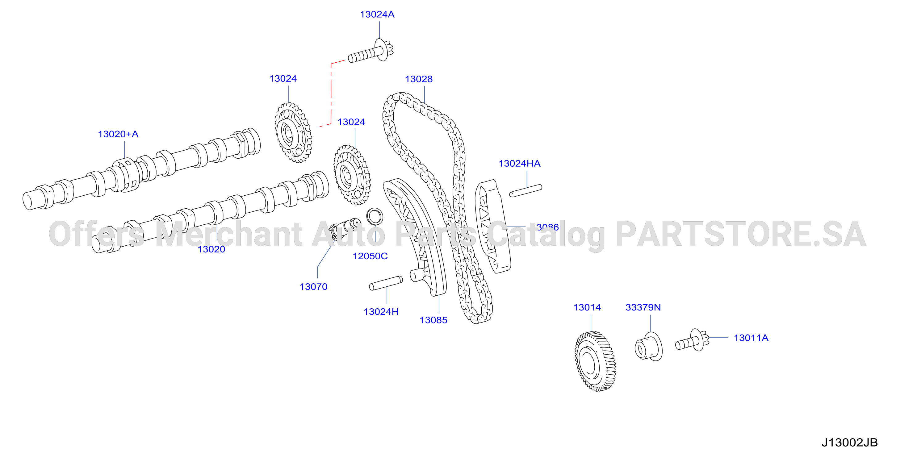 Camshaft Valve Mechanism Camshaft Chain Drive