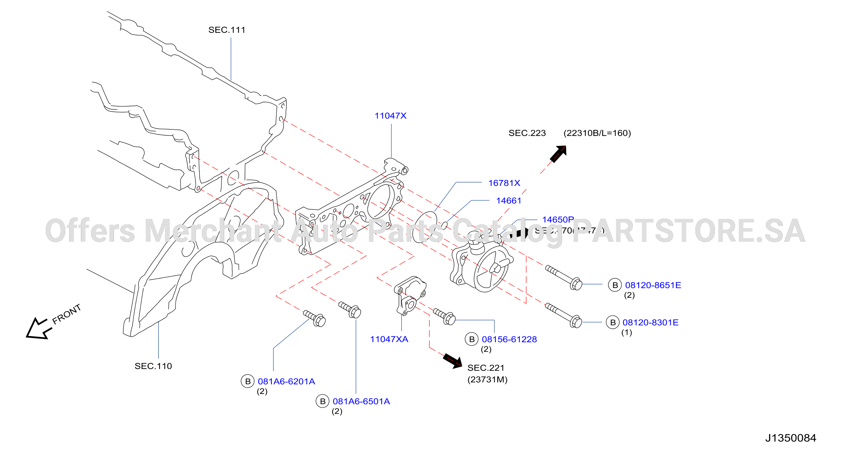 Front Cover Vacuum Pump Fitting Vaccum Pump