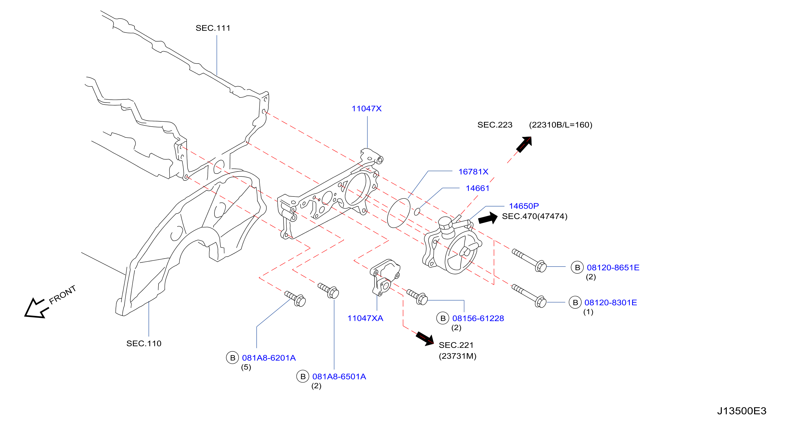 Front Cover Vacuum Pump Fitting Vaccum Pump