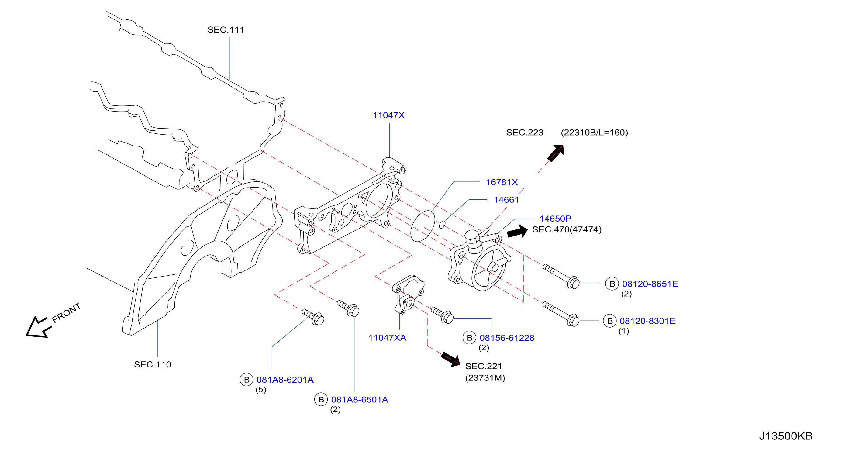 Front Cover Vacuum Pump Fitting Vaccum Pump