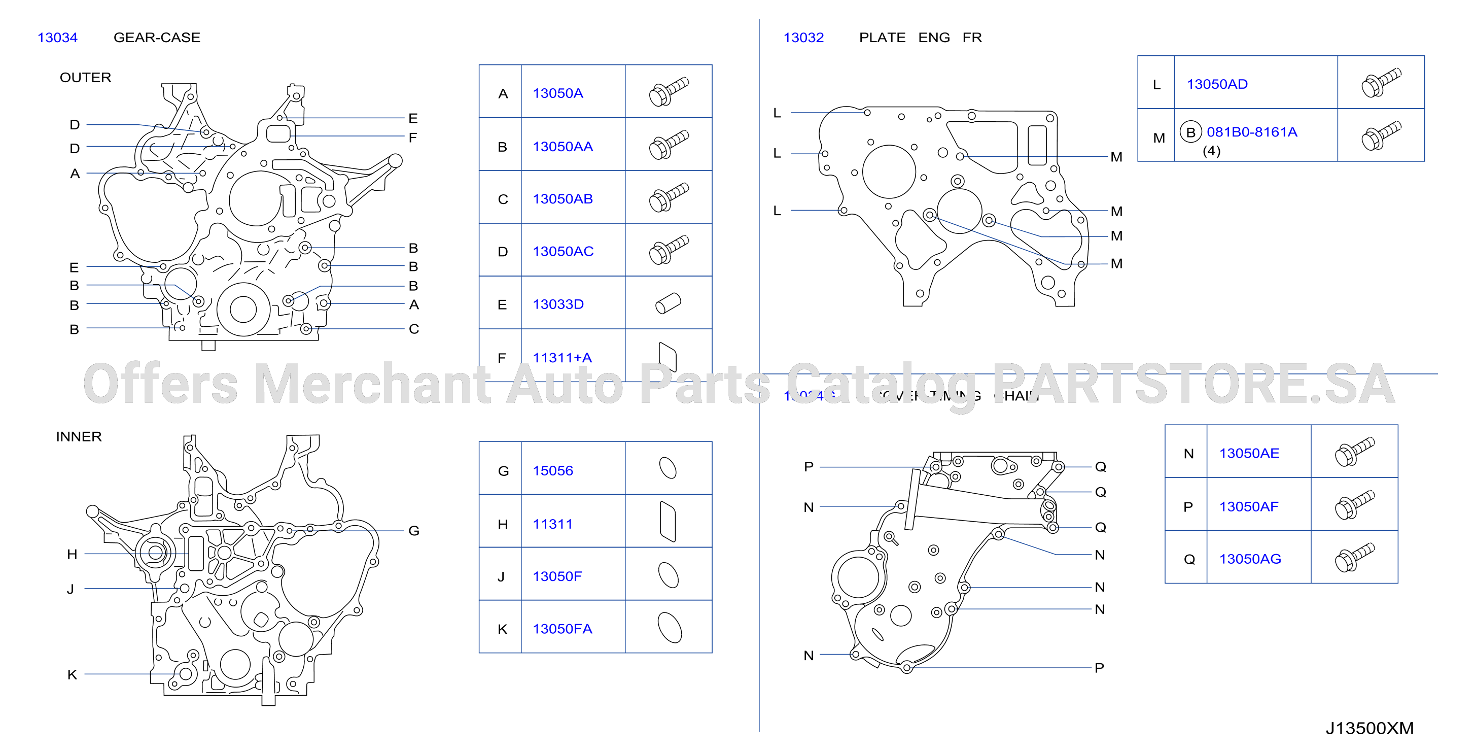 Front Cover Vacuum Pump Fitting Fitting Parts
