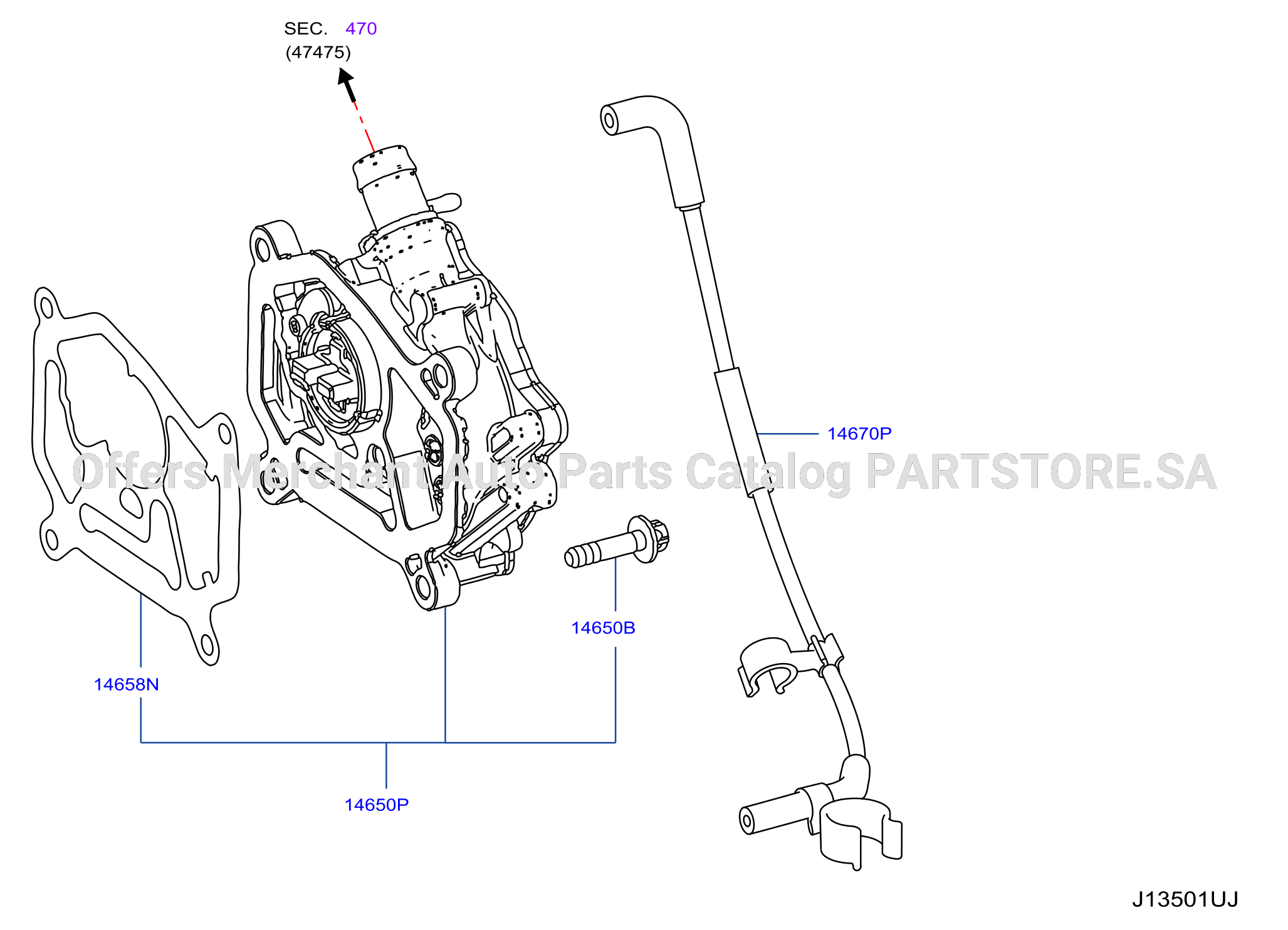 Front Cover Vacuum Pump Fitting Vaccum Pump
