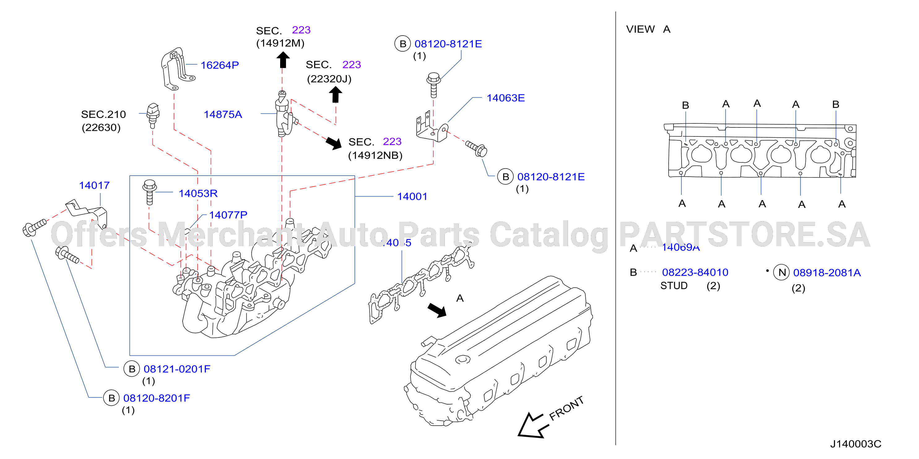 Manifold Intake Parts