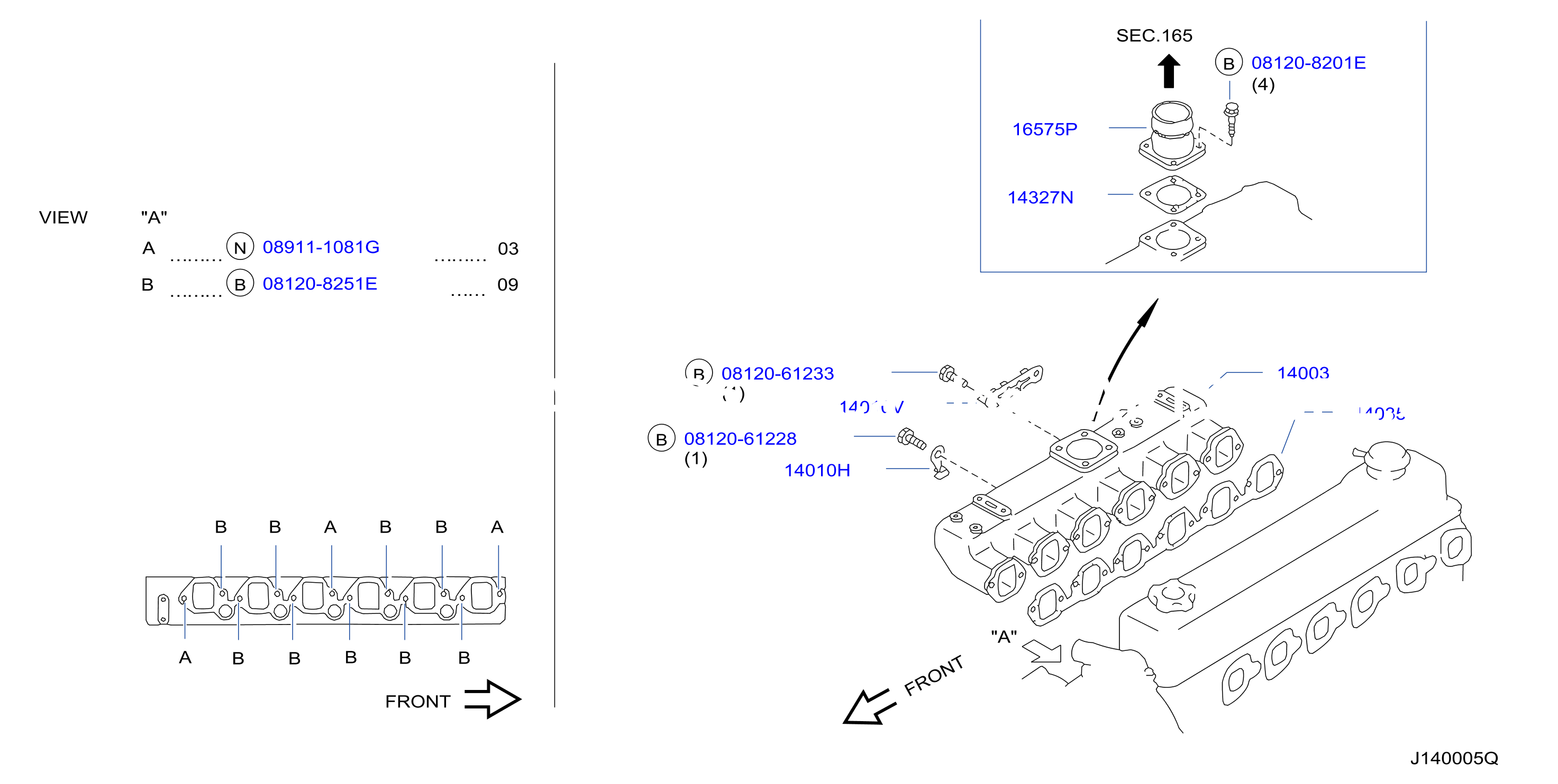 Manifold Intake Parts