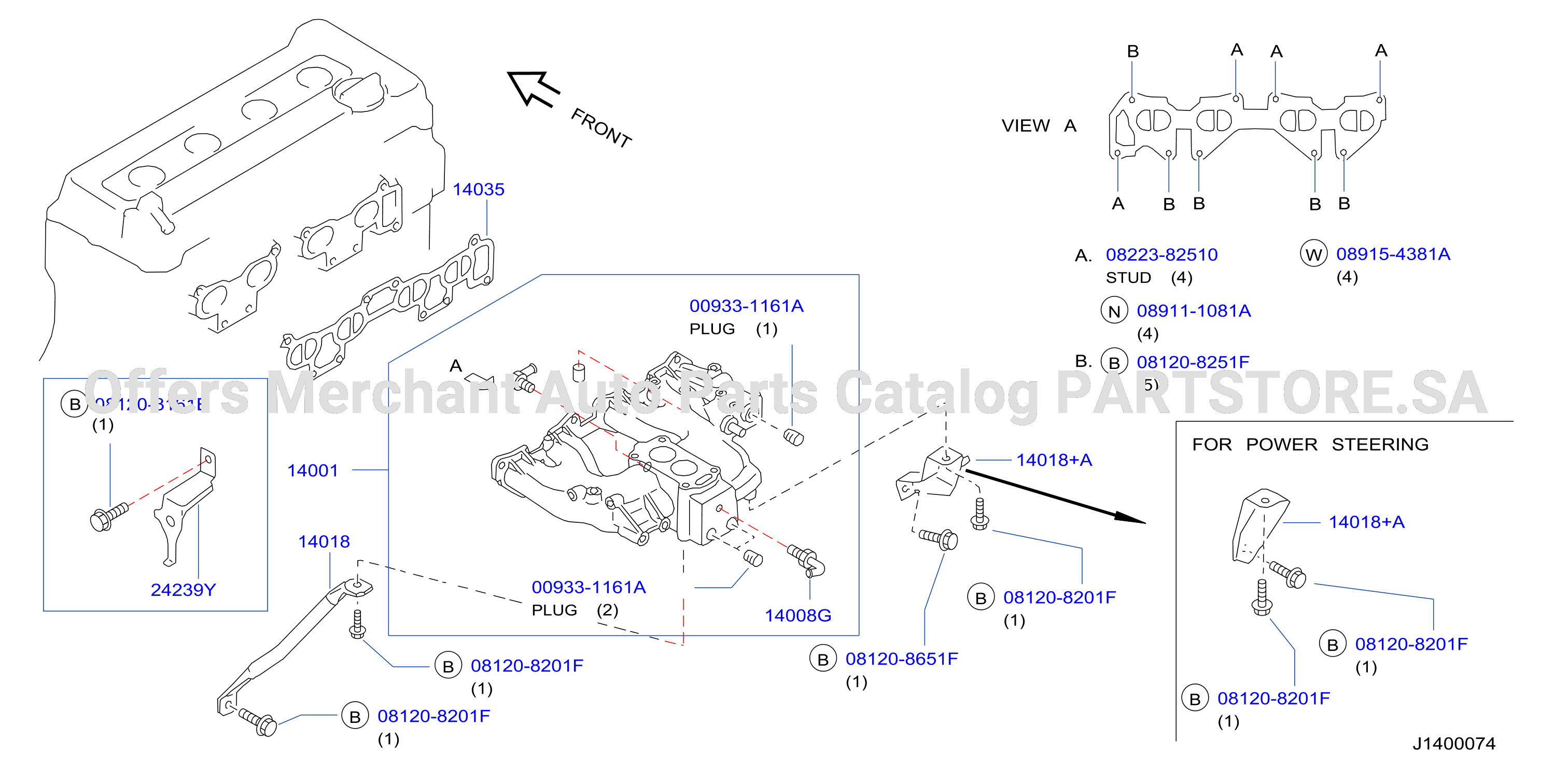 Manifold Intake Parts