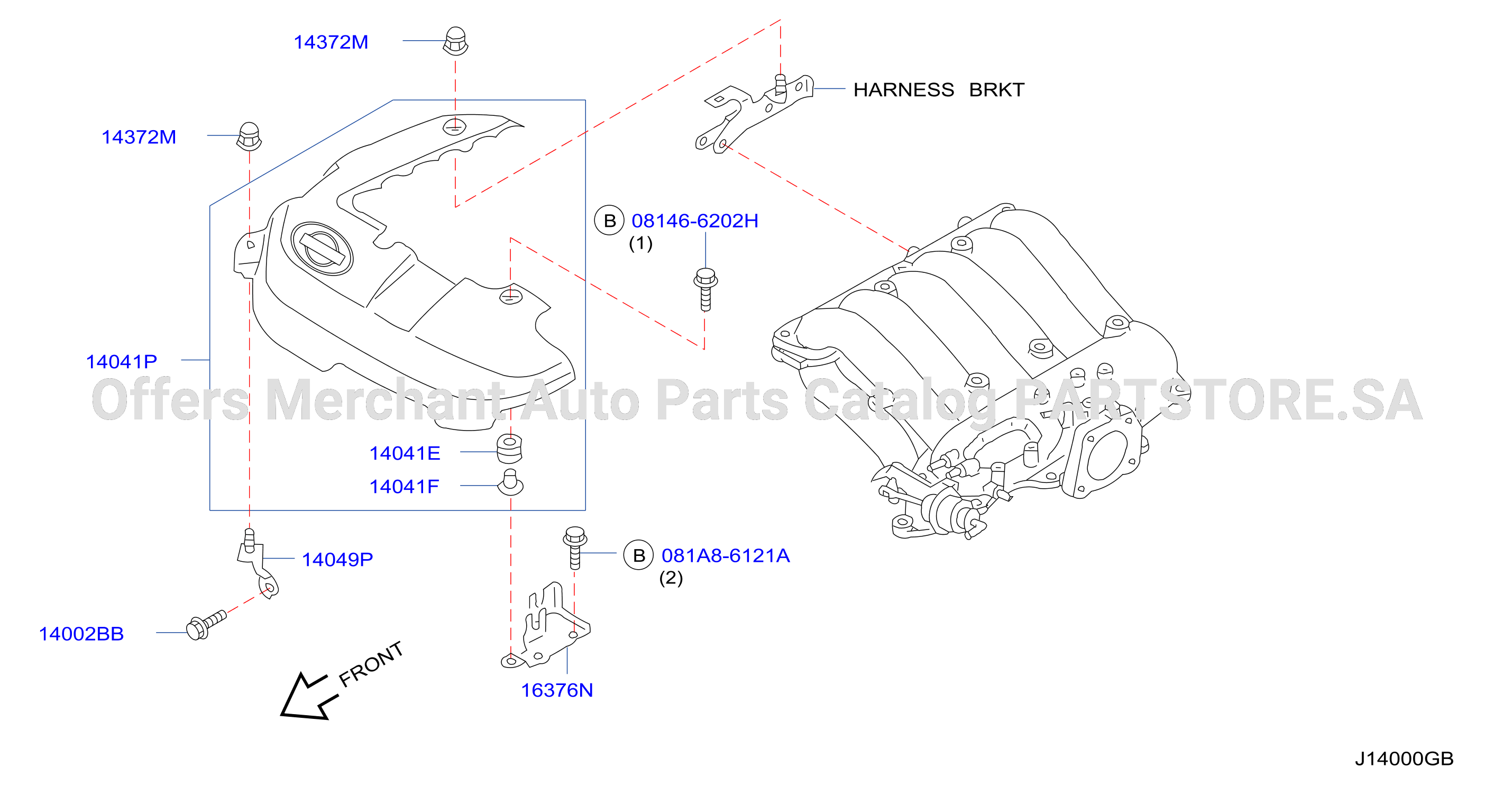 Manifold Engine Cover Parts