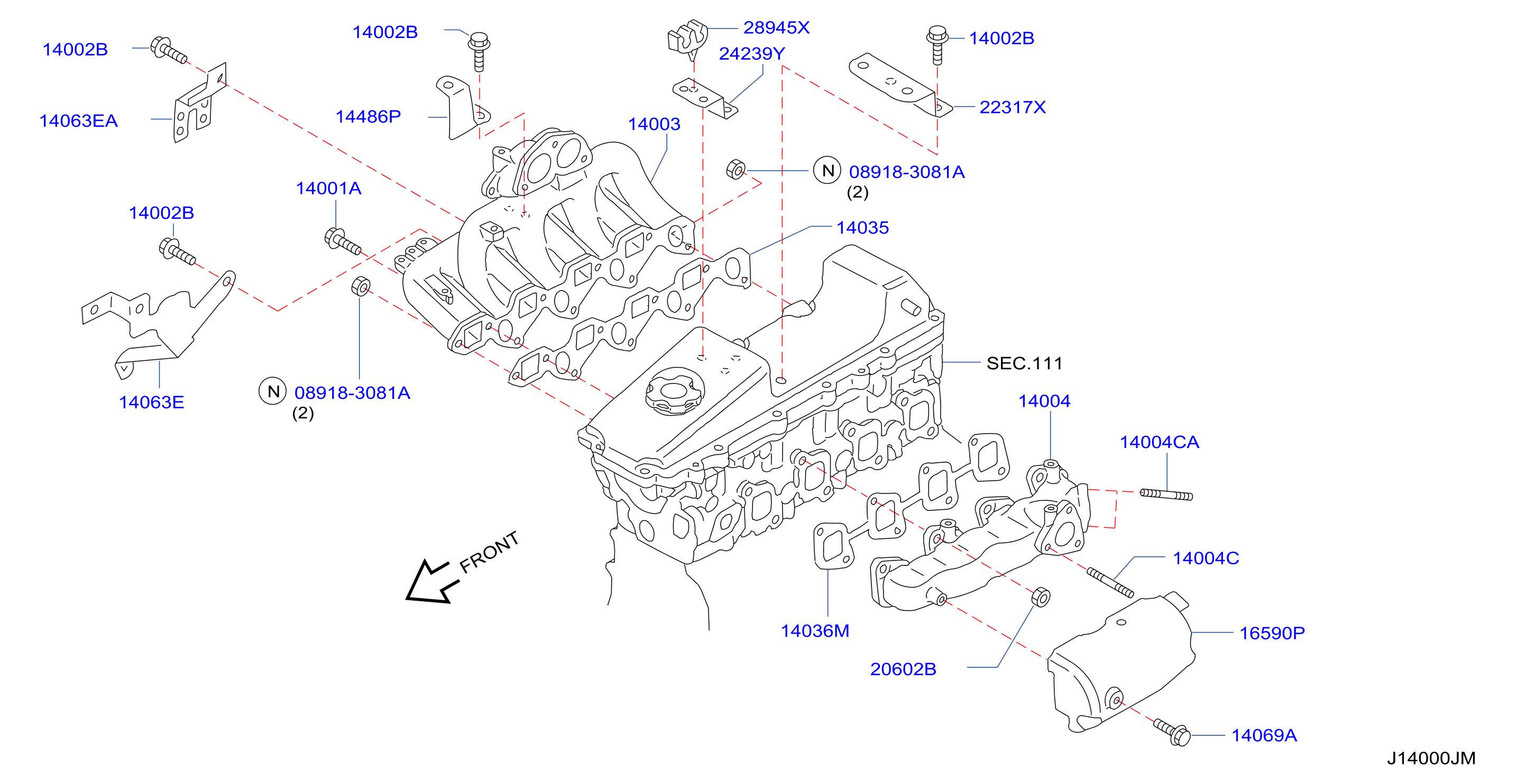 Manifold Intake Exhaust Parts