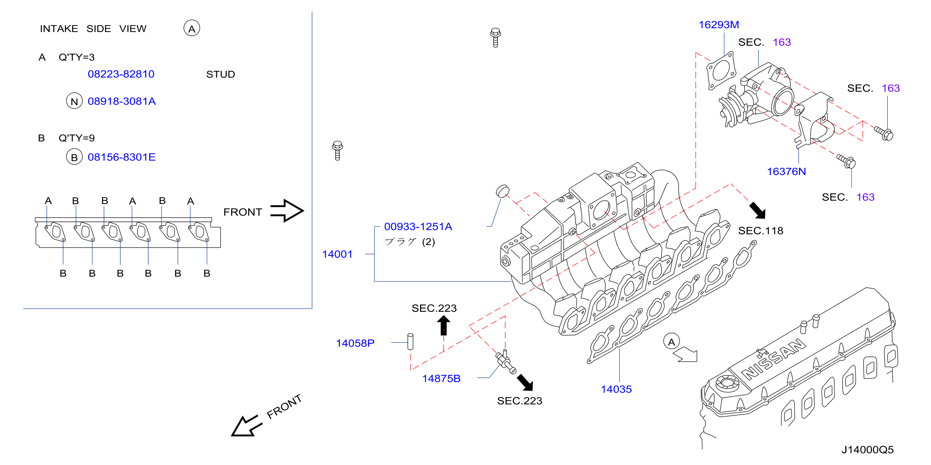 Manifold Intake Parts