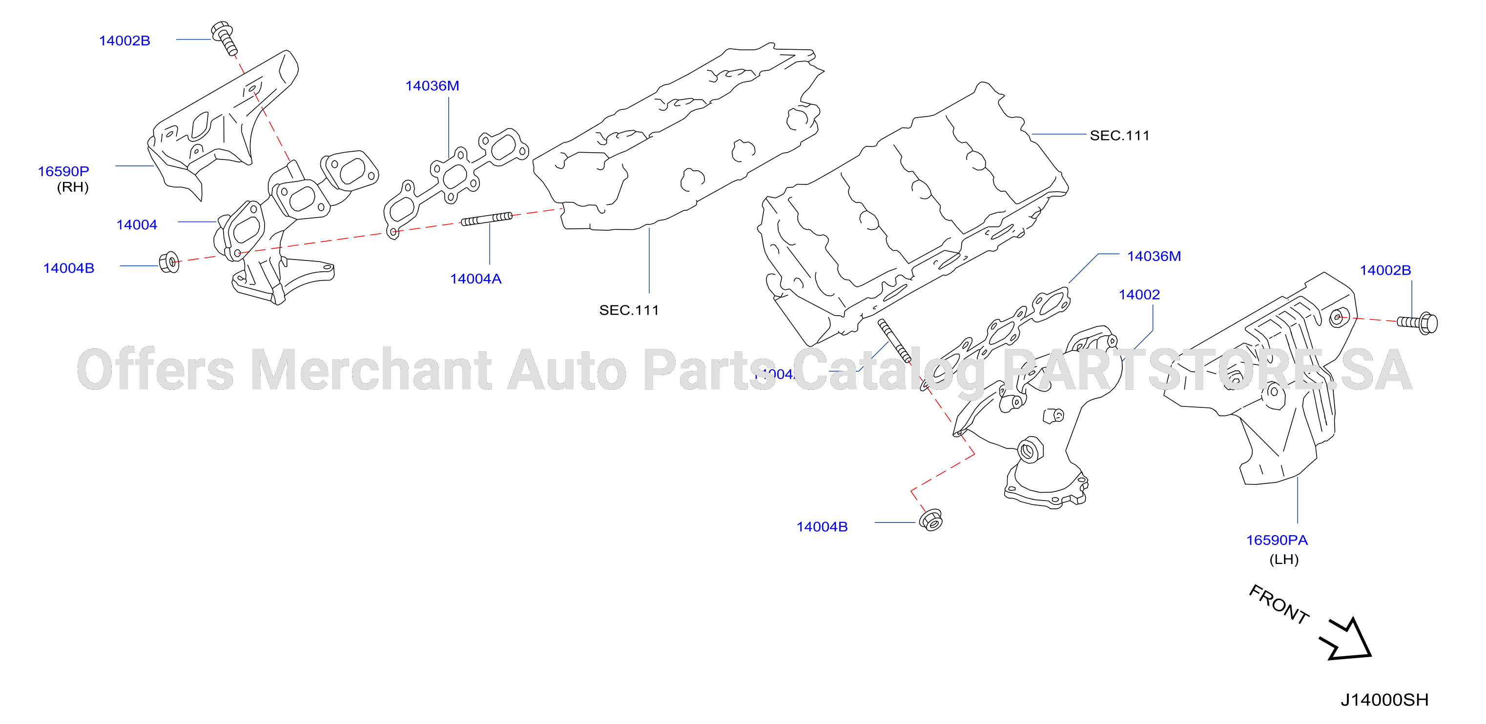 Manifold Exhaust Parts