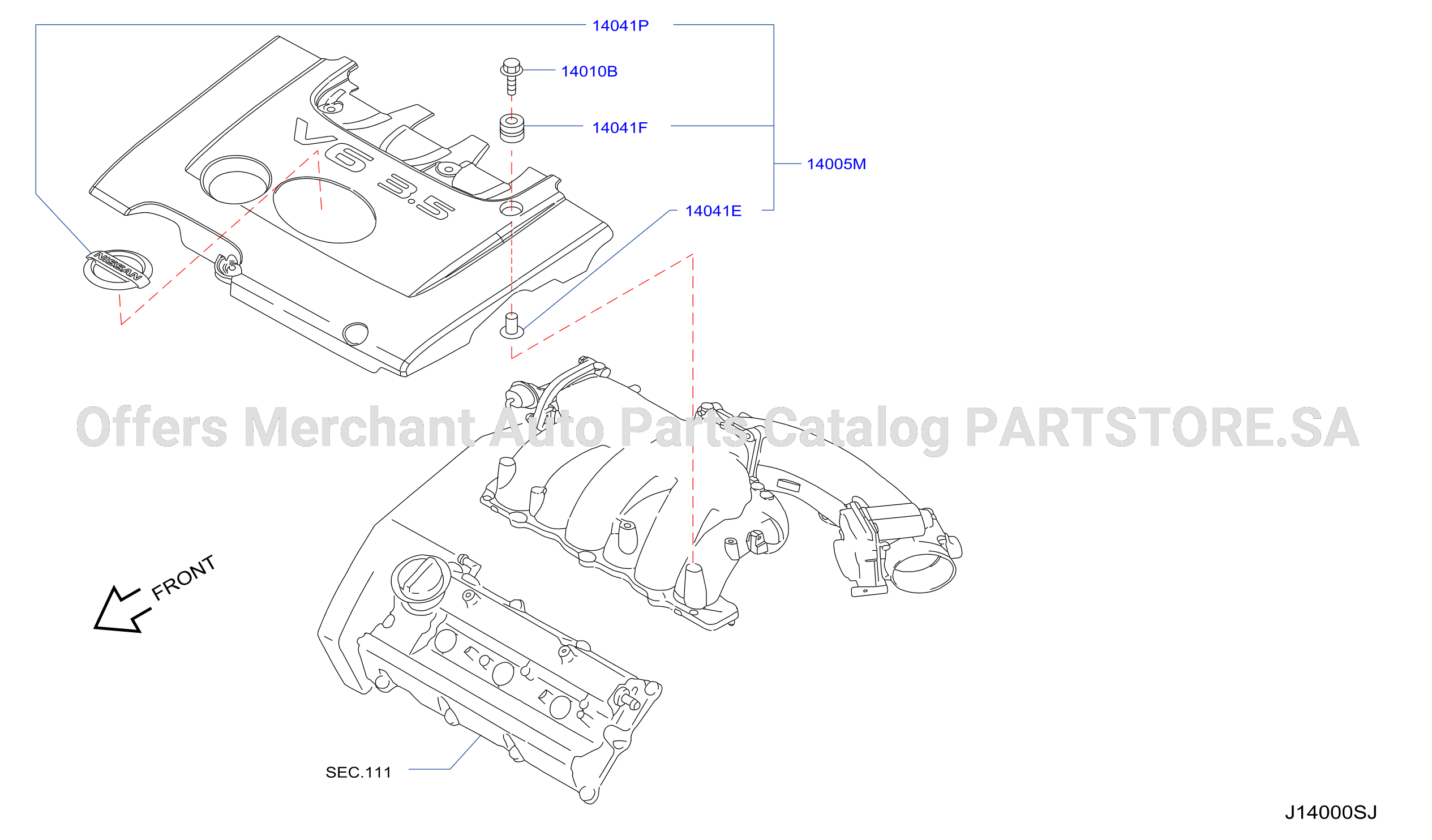 Manifold Engine Cover Parts