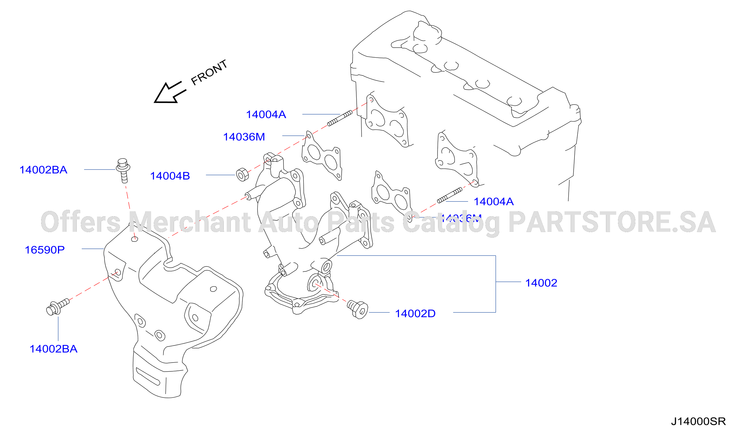 Manifold Exhaust Parts