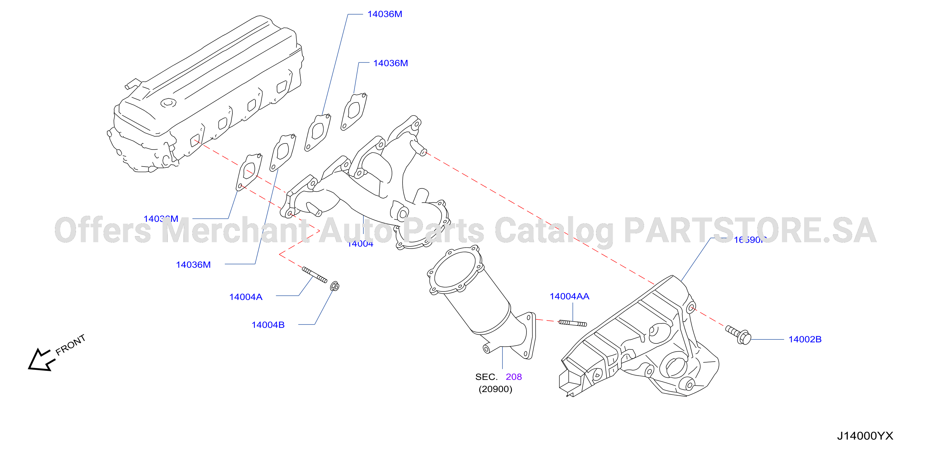 Manifold Exhaust Parts