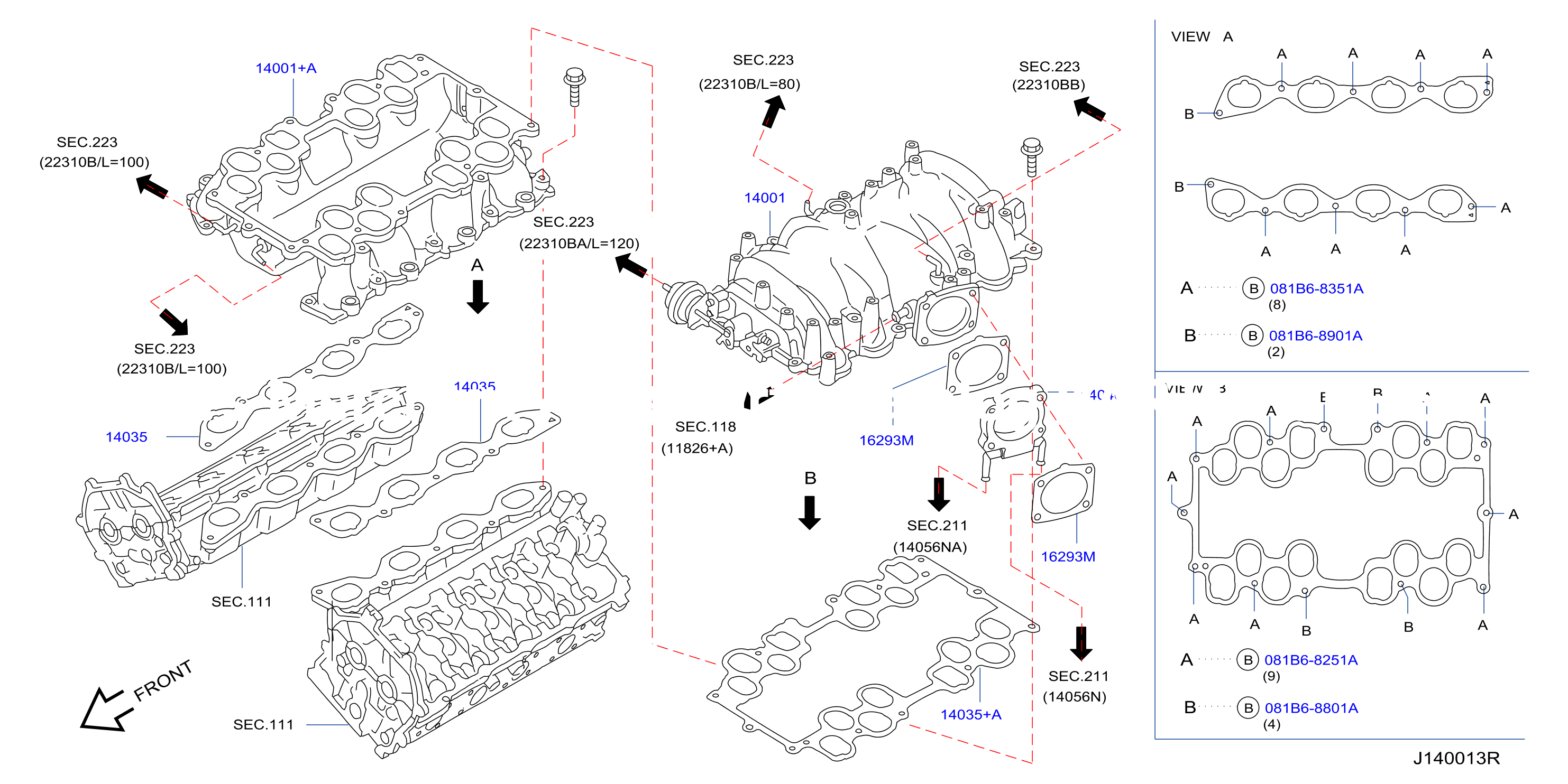 Manifold Intake Parts