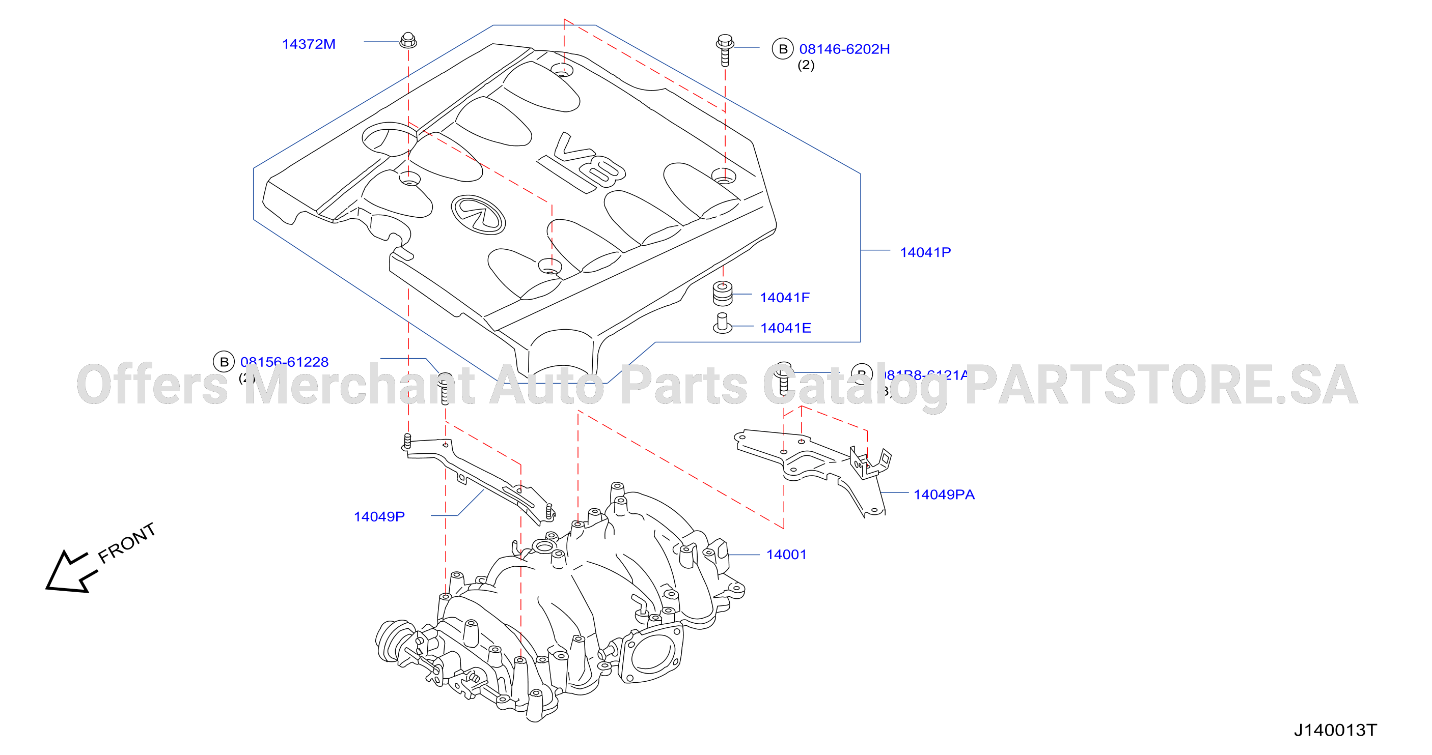 Manifold Engine Cover Parts