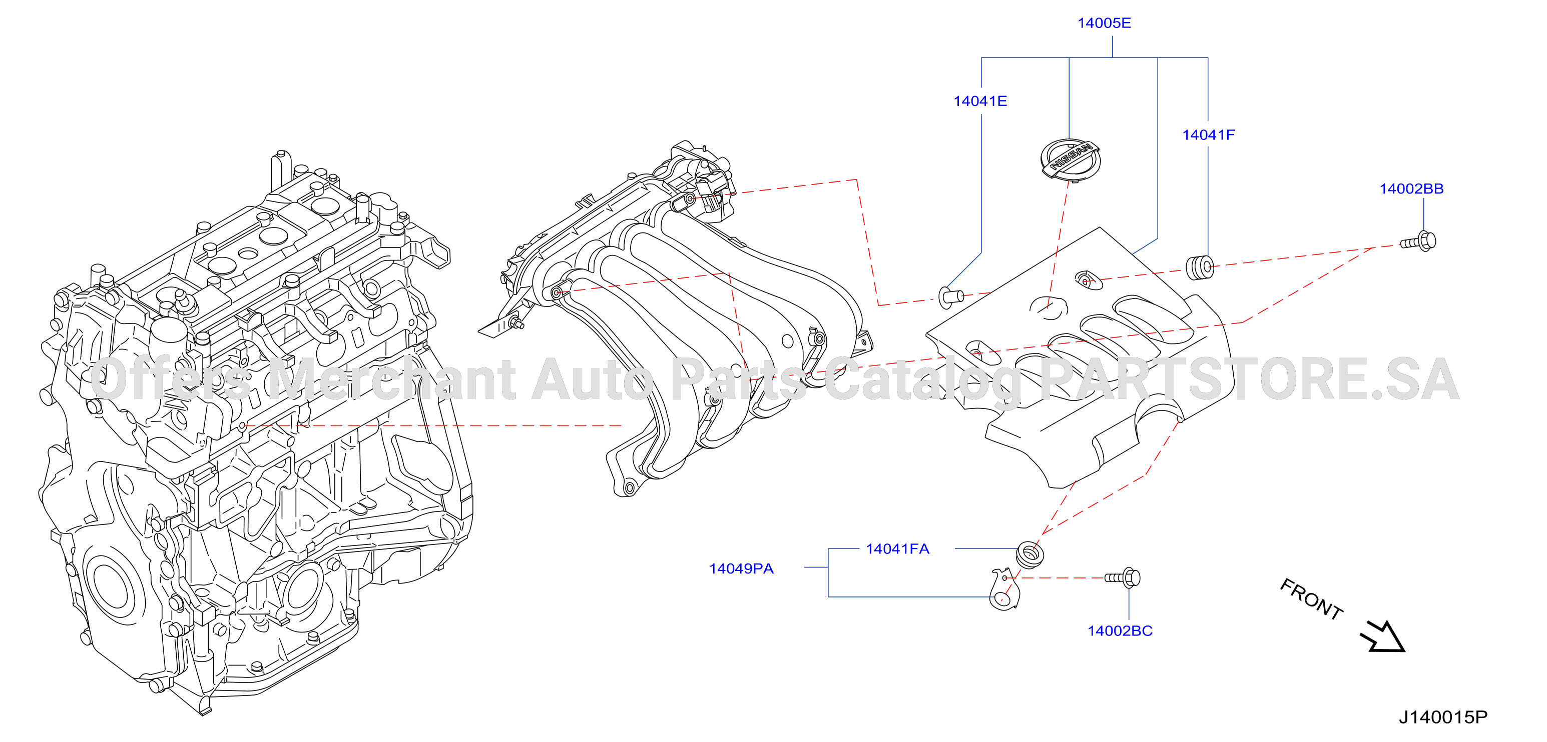 Manifold Engine Cover Parts