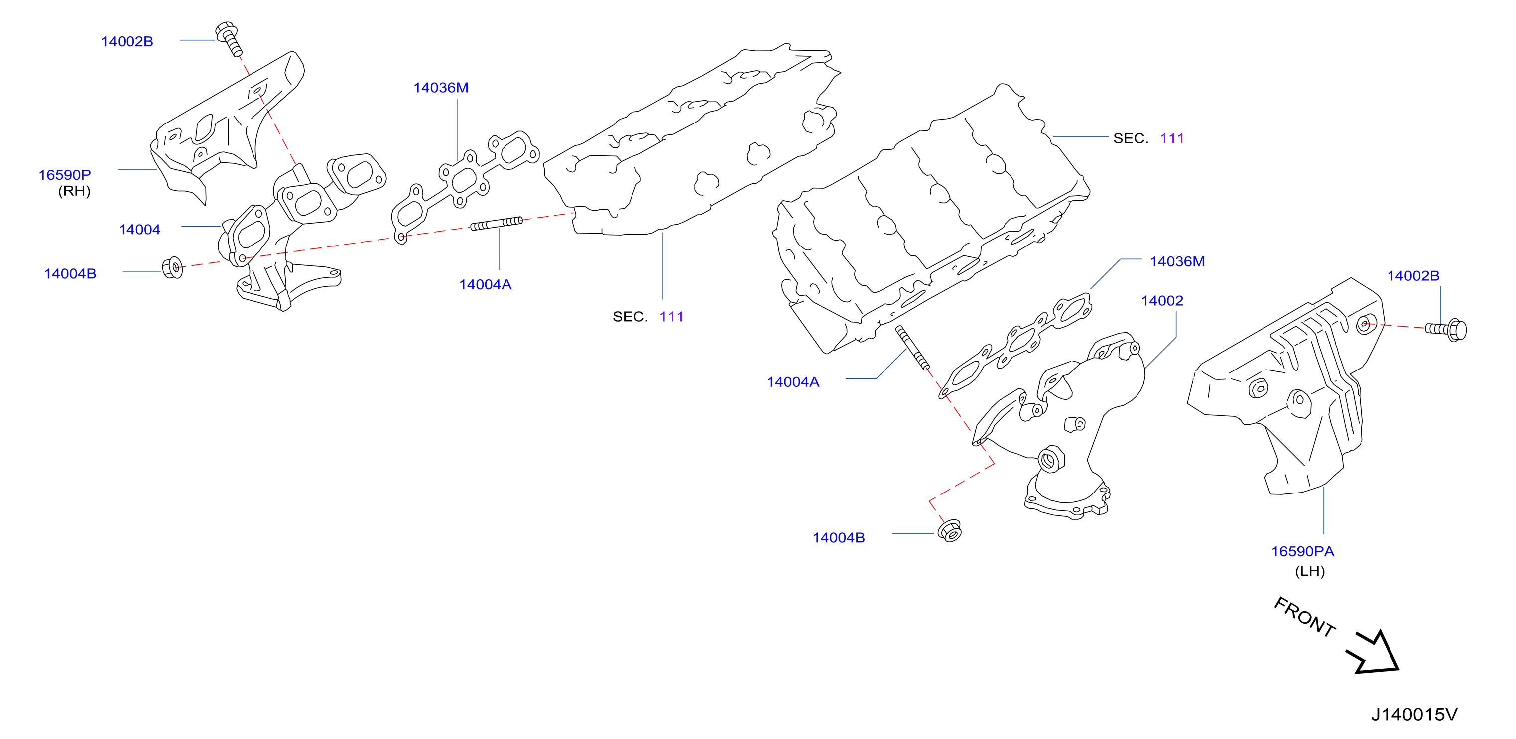 Manifold Exhaust Parts