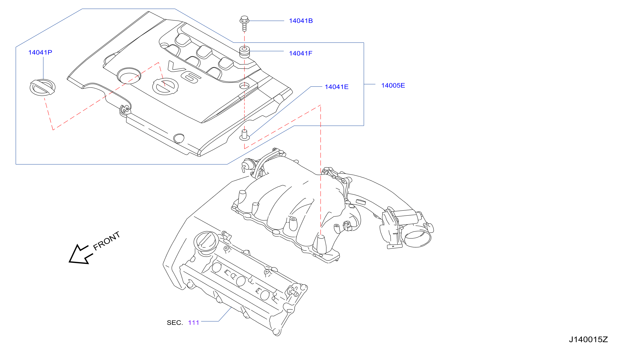Manifold Engine Cover Parts
