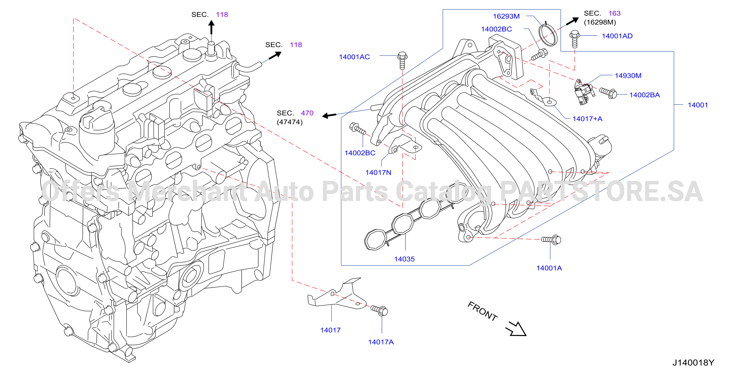 Manifold Intake Parts